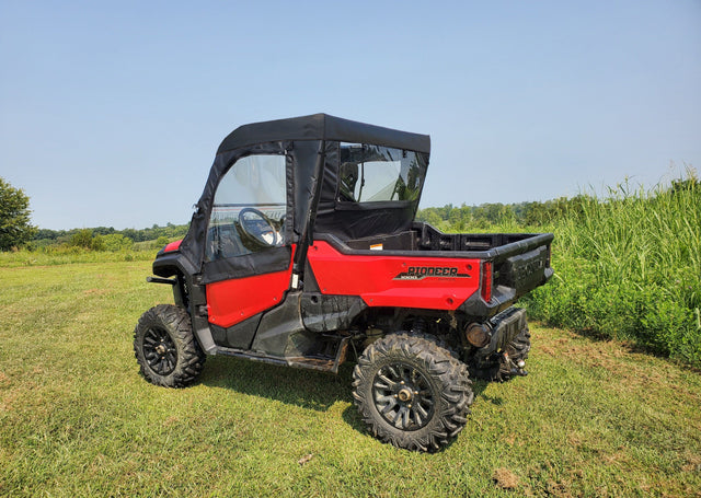Photo of Honda Pioneer 1000 - Full Cab Enclosure for Hard Windshield (Upper Doors) by 3 Star UTV - Premium Enclosures for UTVs / Side by Sides