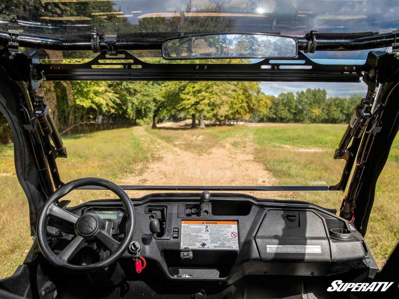 Photo of SuperATV Honda Pioneer 1000 MaxDrive Power Flip Windshield by SuperATV - Premium Windshields for UTVs / Side by Sides