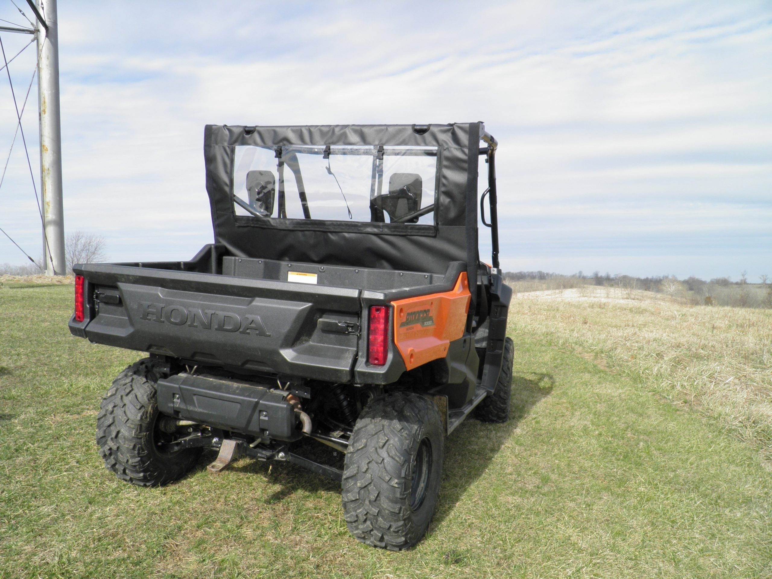 Photo of Honda Pioneer 1000 - Soft Back Panel by 3 Star UTV - Premium Enclosures for UTVs / Side by Sides