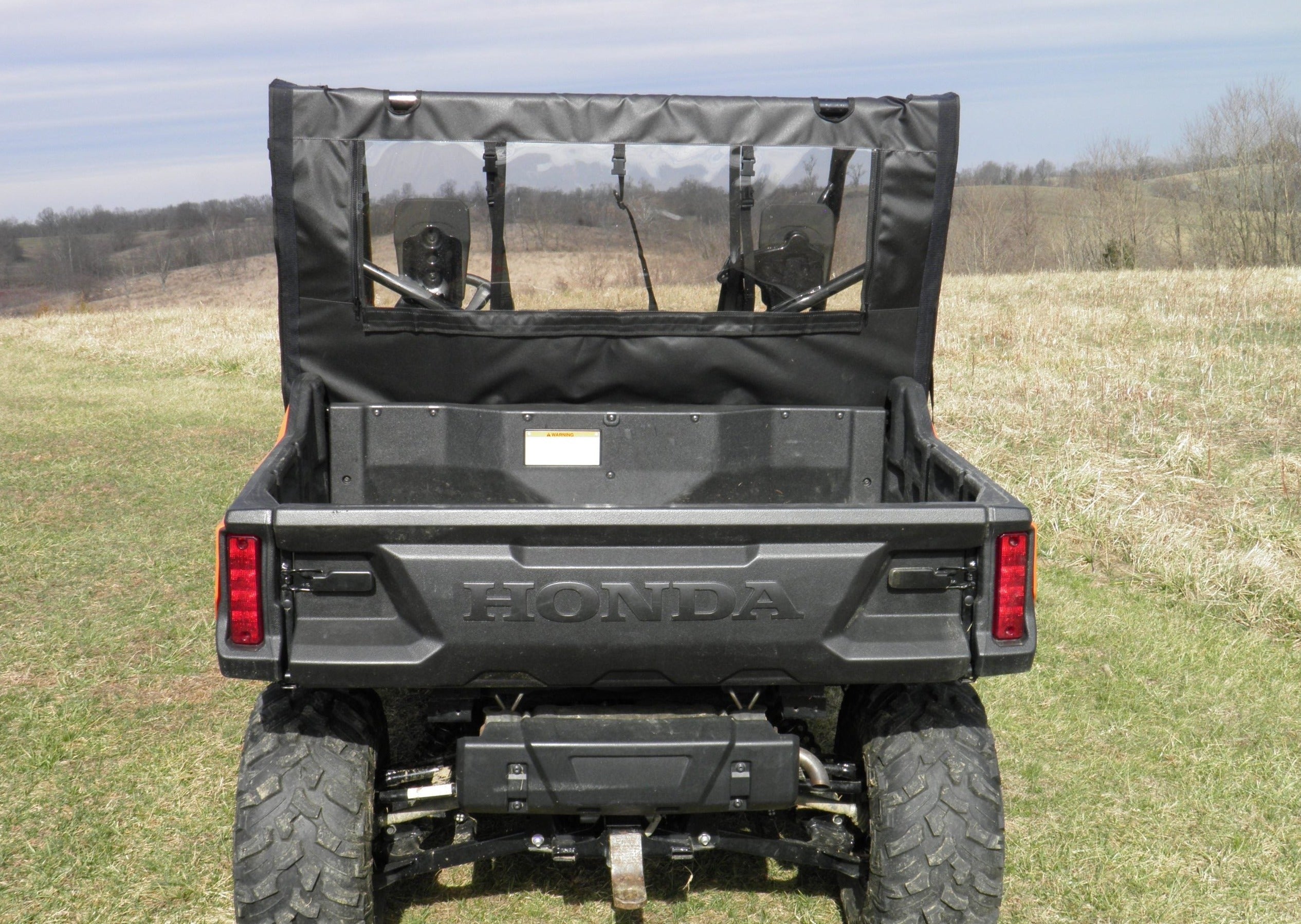 Photo of Honda Pioneer 1000 - Soft Back Panel by 3 Star UTV - Premium Enclosures for UTVs / Side by Sides