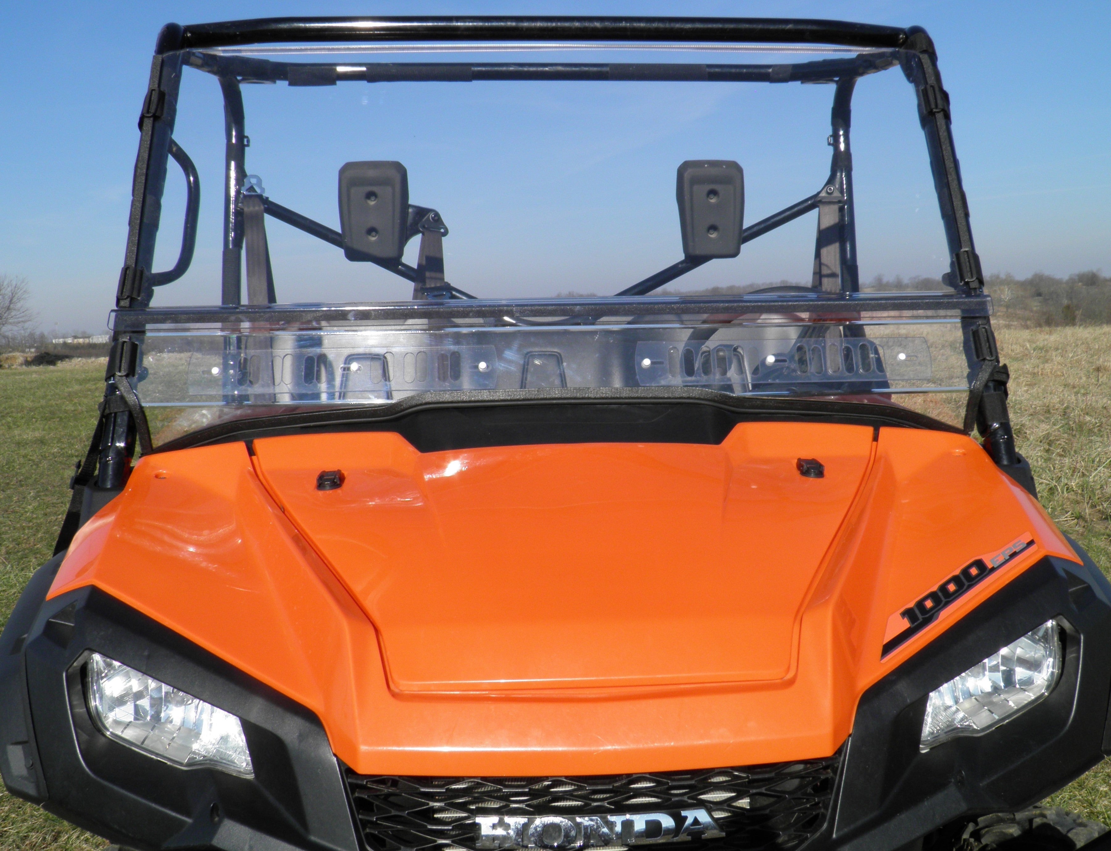 Photo of Honda Pioneer 1000/1000-5/1000-6 - 2 Pc Scratch-Resistant Windshield by 3 Star UTV - Premium Windshields for UTVs / Side by Sides
