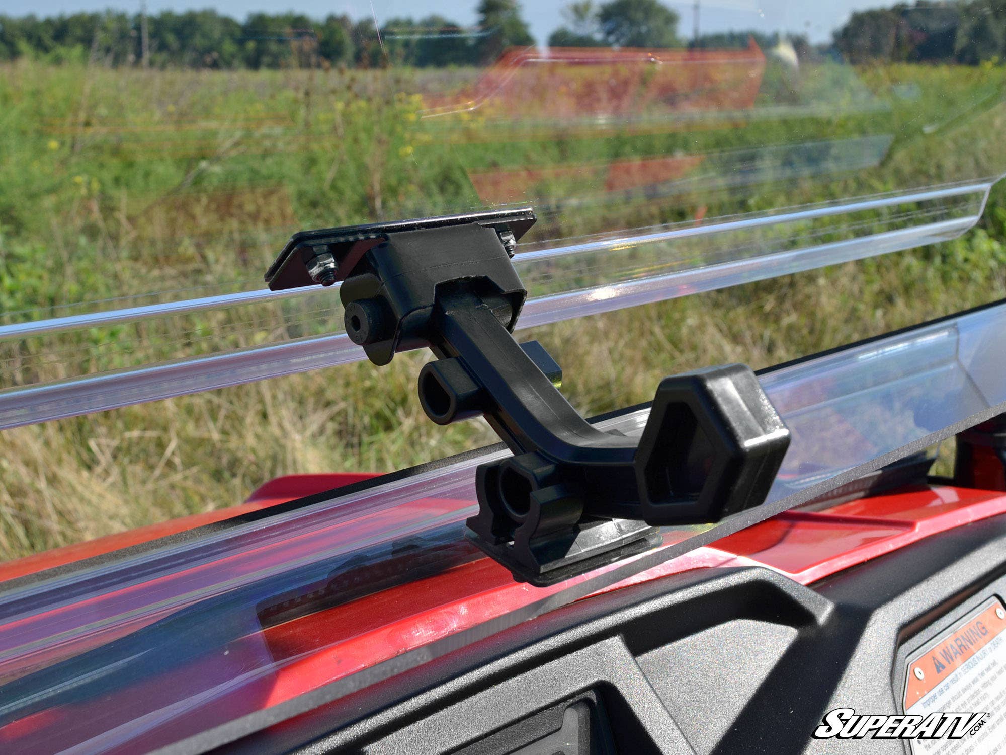 Photo of SuperATV Honda Pioneer 520 Scratch Resistant Flip Windshield by SuperATV - Premium Windshields for UTVs / Side by Sides