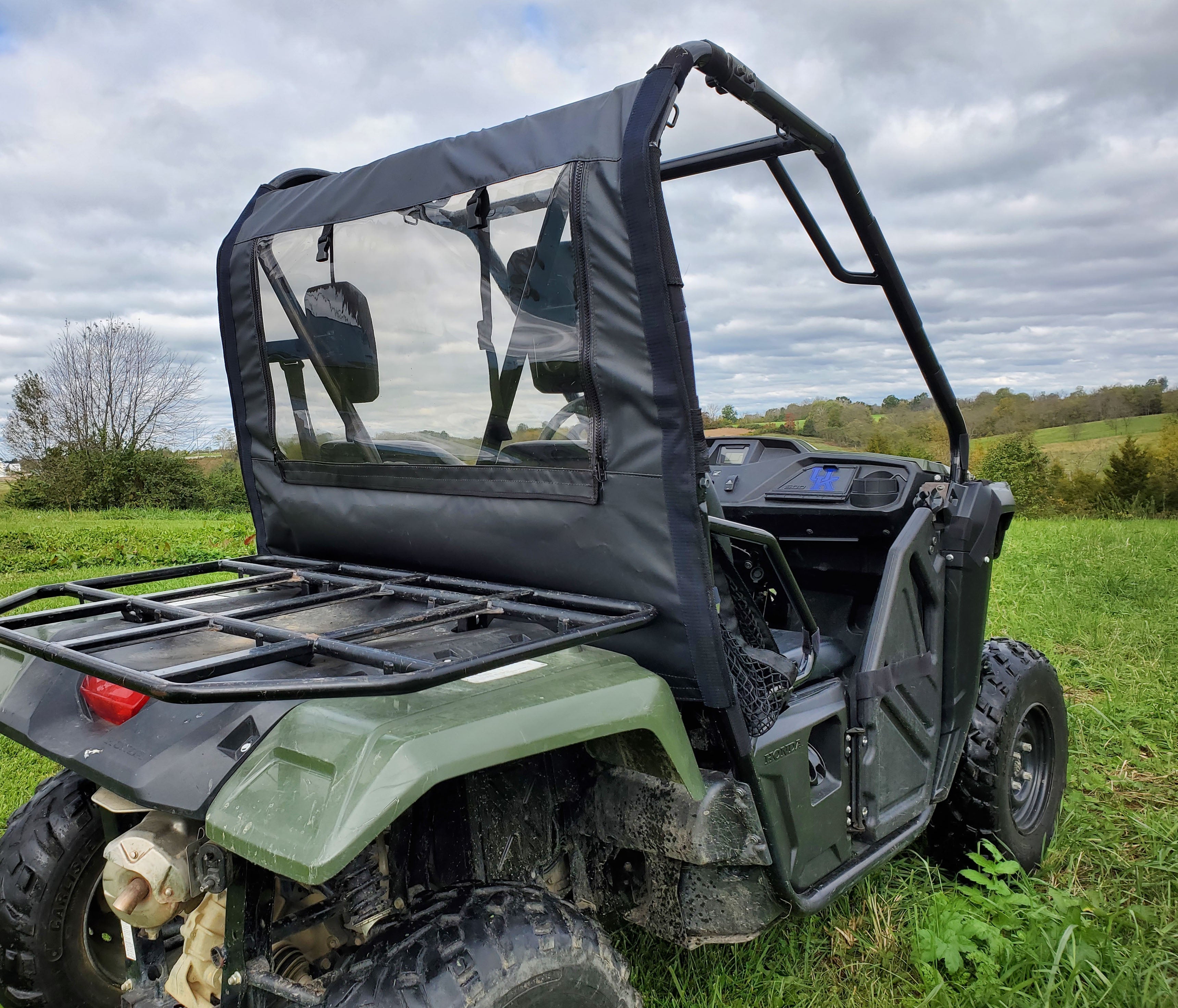 Photo of Honda Pioneer 500/520 - Soft Back Panel by 3 Star UTV - Premium Enclosures for UTVs / Side by Sides