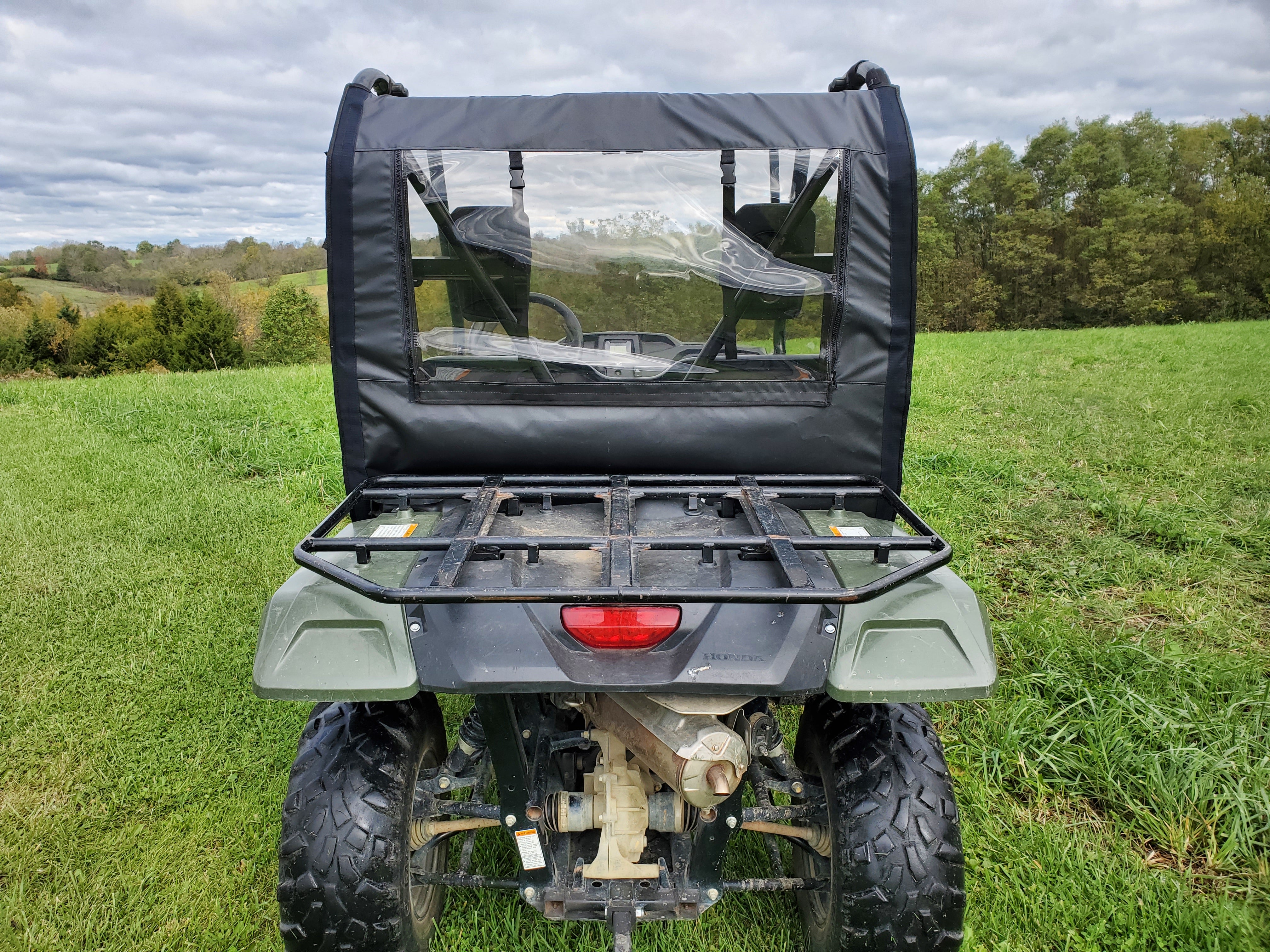 Photo of Honda Pioneer 500/520 - Soft Back Panel by 3 Star UTV - Premium Enclosures for UTVs / Side by Sides