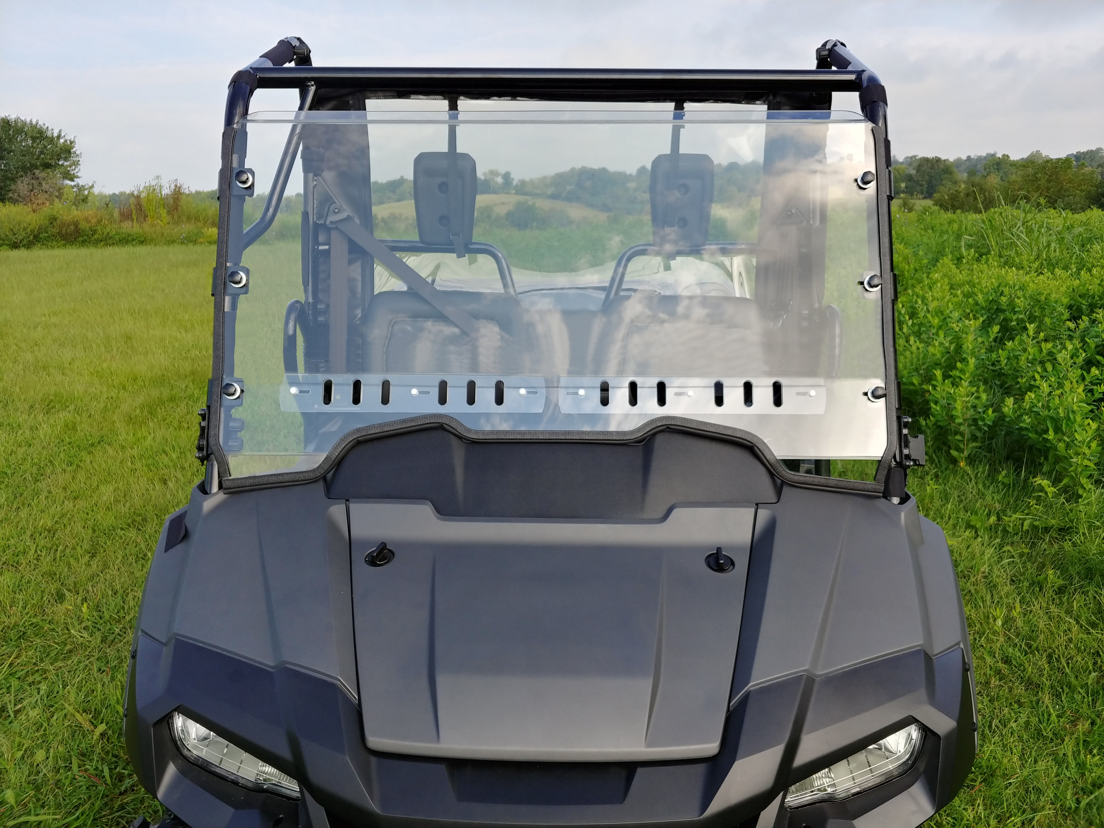 Photo of Honda Pioneer 700 - 2 Pc General-Purpose Windshield by 3 Star UTV - Premium Windshields for UTVs / Side by Sides