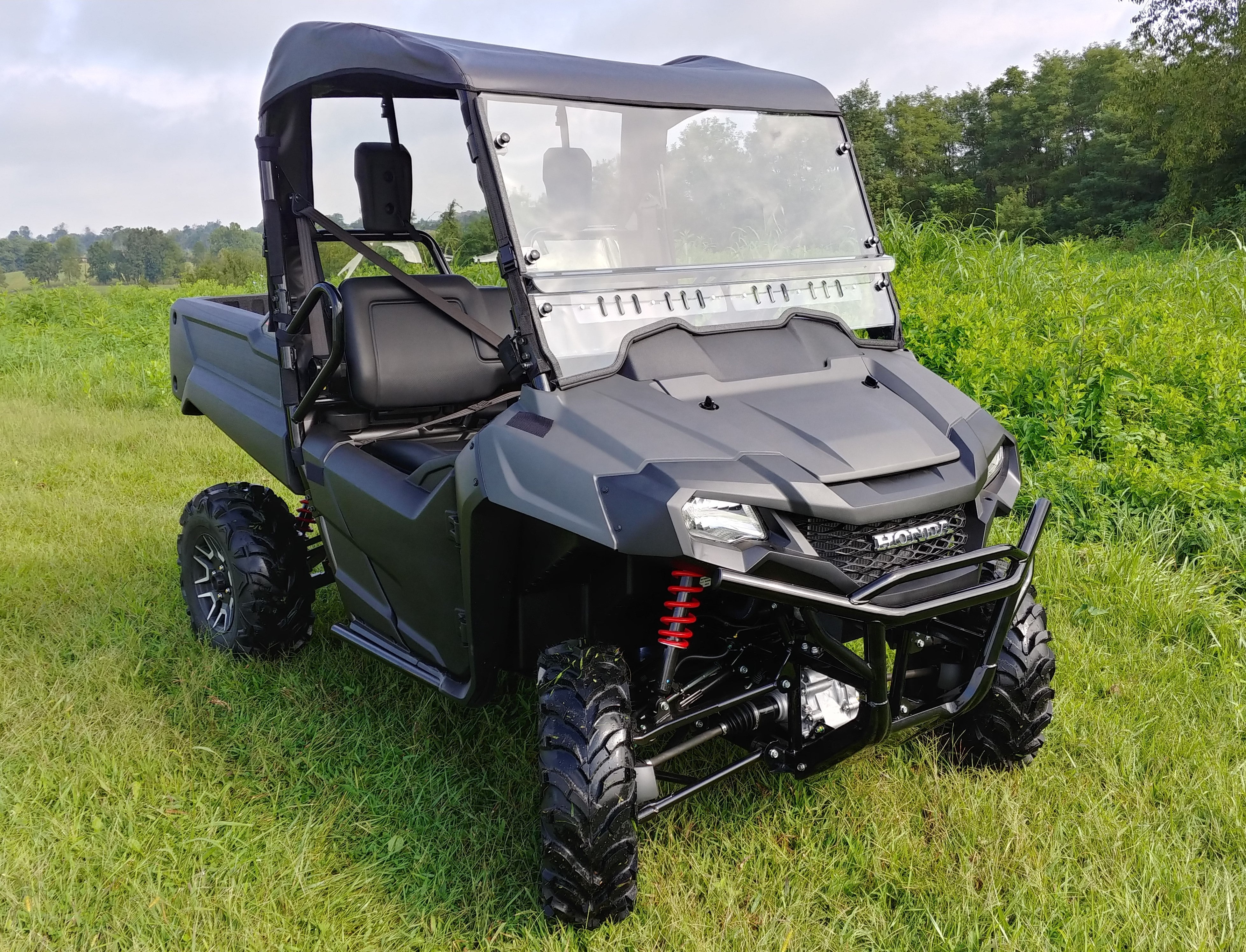 Photo of Honda Pioneer 700 - 2 Pc General-Purpose Windshield by 3 Star UTV - Premium Windshields for UTVs / Side by Sides