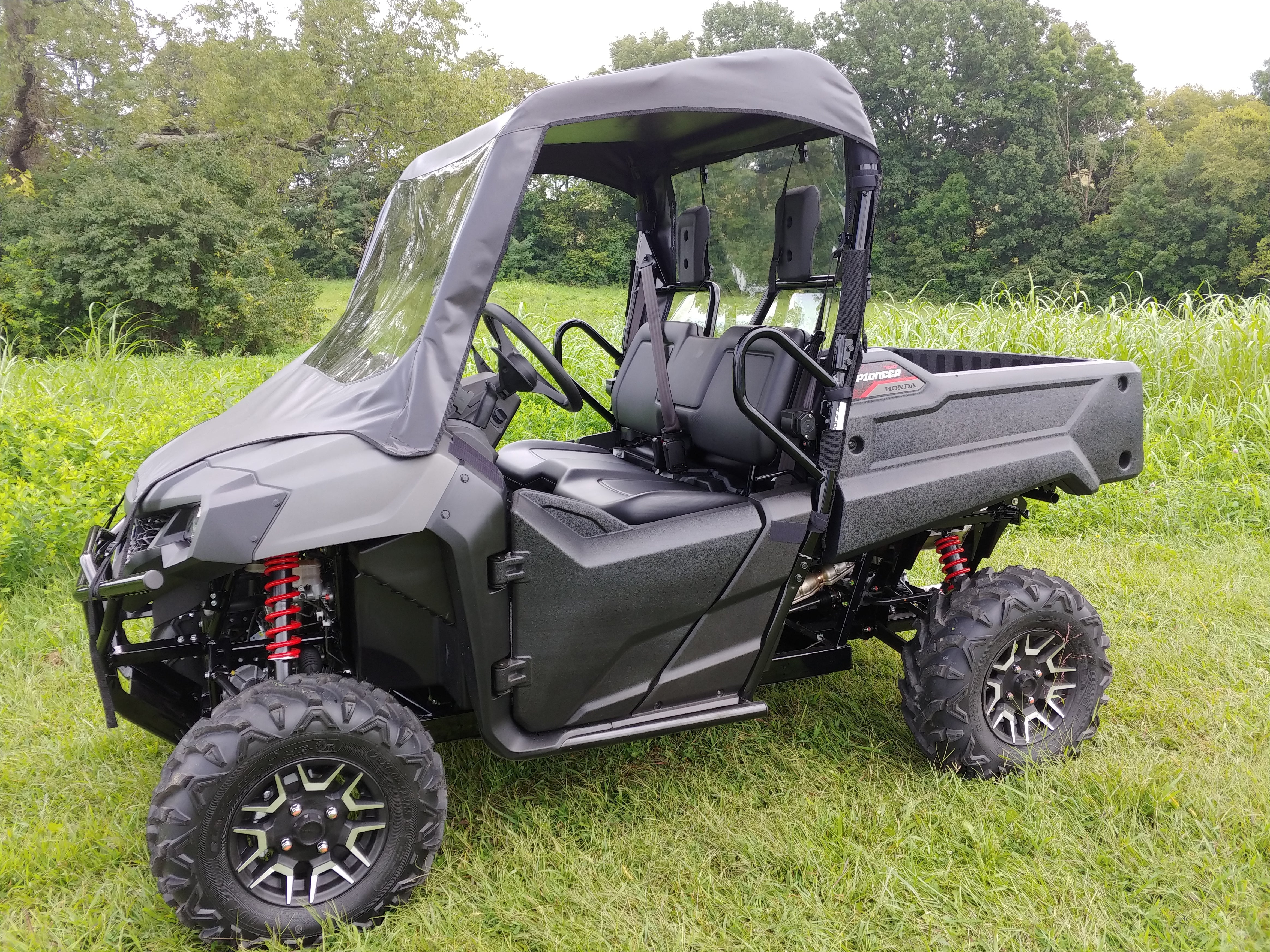Photo of Honda Pioneer 700 2-Seater - Vinyl Windshield/Top/Rear Combo by 3 Star UTV - Premium Enclosures for UTVs / Side by Sides