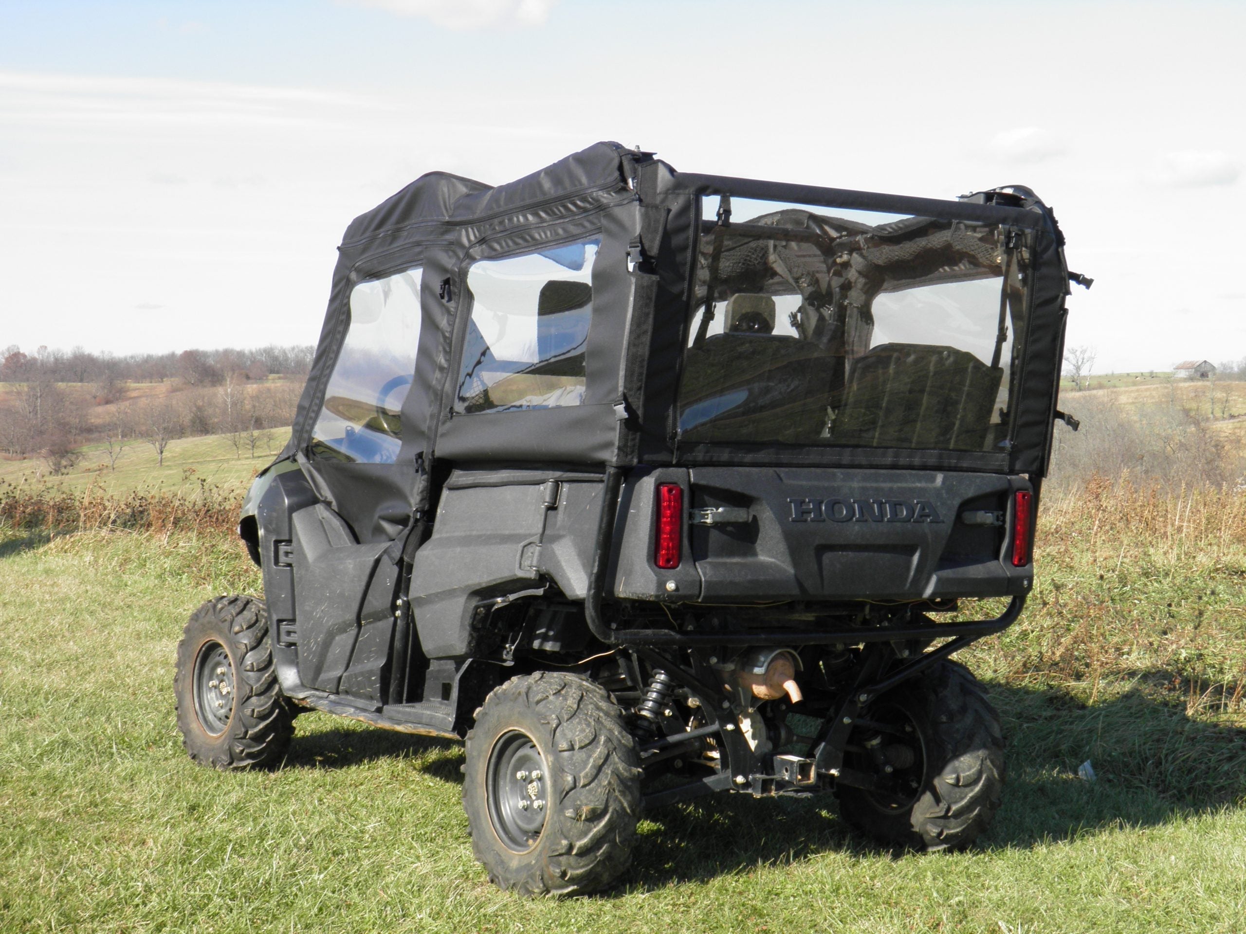 Photo of Honda Pioneer 700 4-Seater - Door/Rear Window Combo by 3 Star UTV - Premium Enclosures for UTVs / Side by Sides