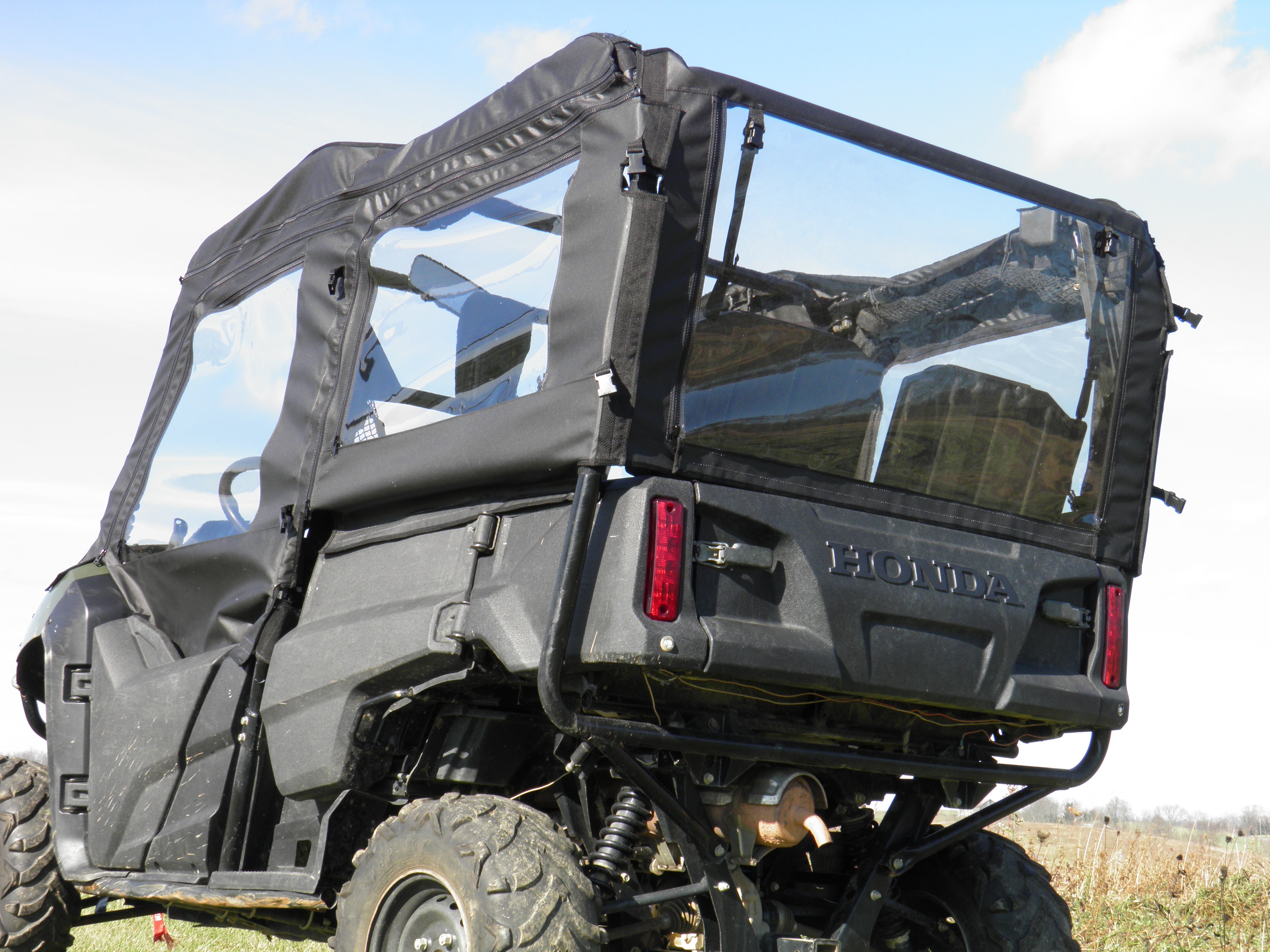 Photo of Honda Pioneer 700 4-Seater - Full Cab Enclosure for Hard Windshield by 3 Star UTV - Premium Enclosures for UTVs / Side by Sides