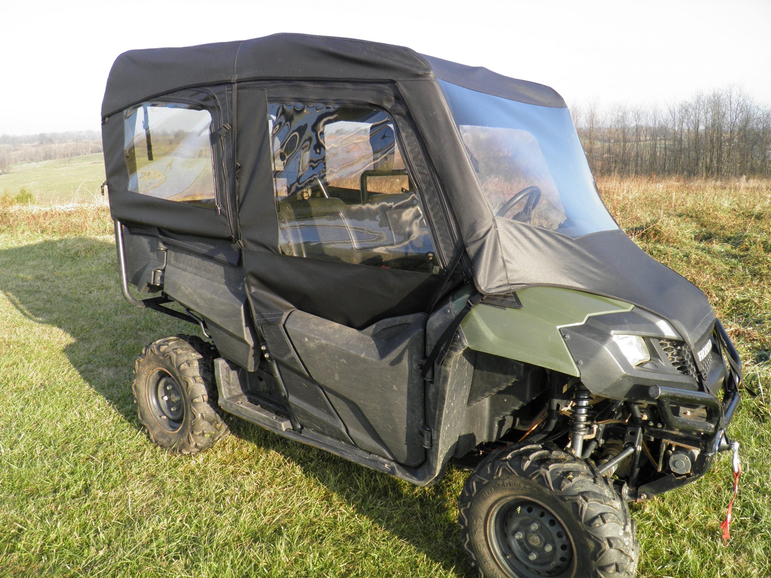 Photo of Honda Pioneer 700 4-Seater - Full Cab Enclosure with Vinyl Windshield by 3 Star UTV - Premium Enclosures for UTVs / Side by Sides
