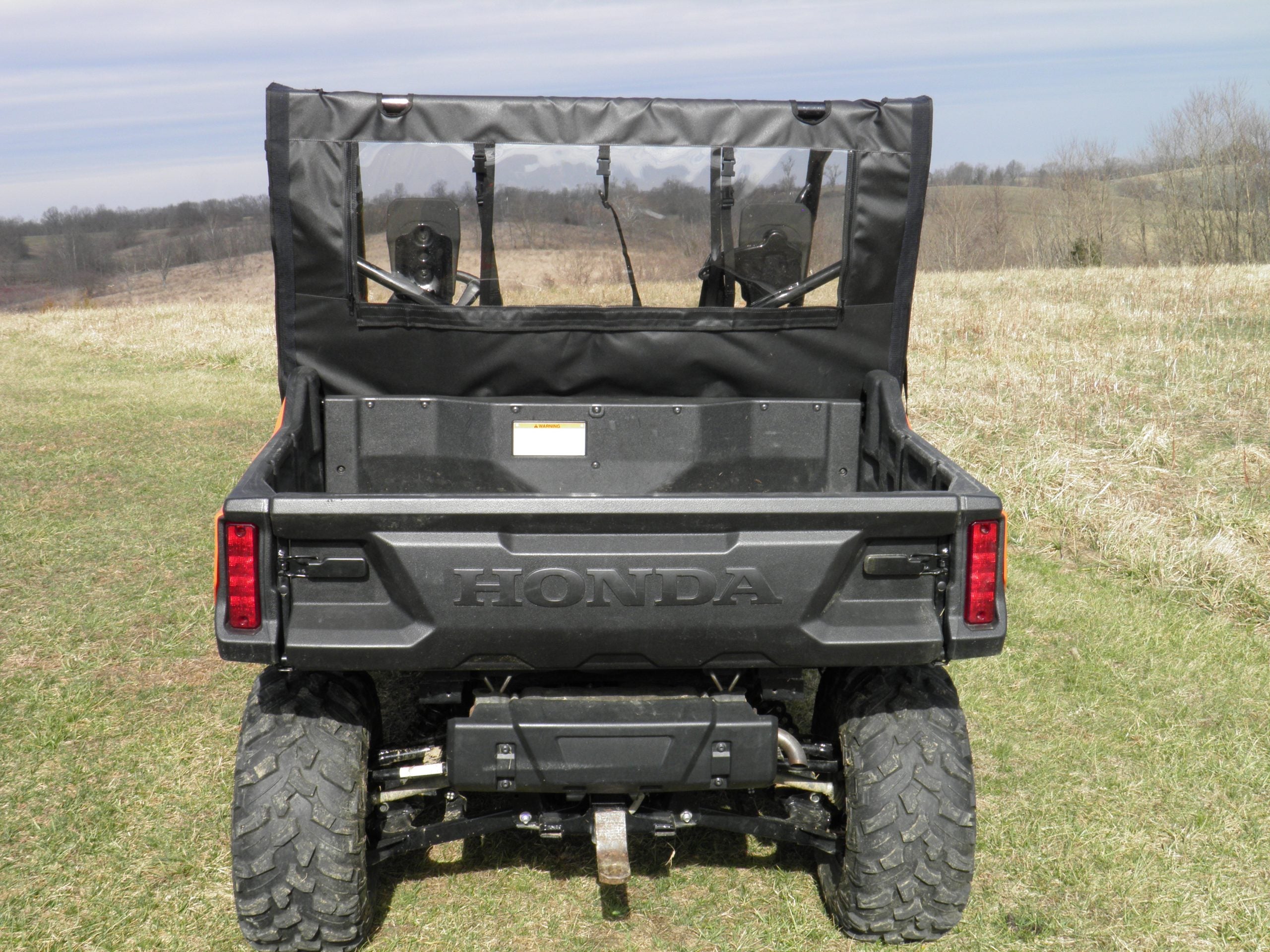 Photo of Honda Pioneer 700 4-Seater - Soft Back Panel by 3 Star UTV - Premium Enclosures for UTVs / Side by Sides