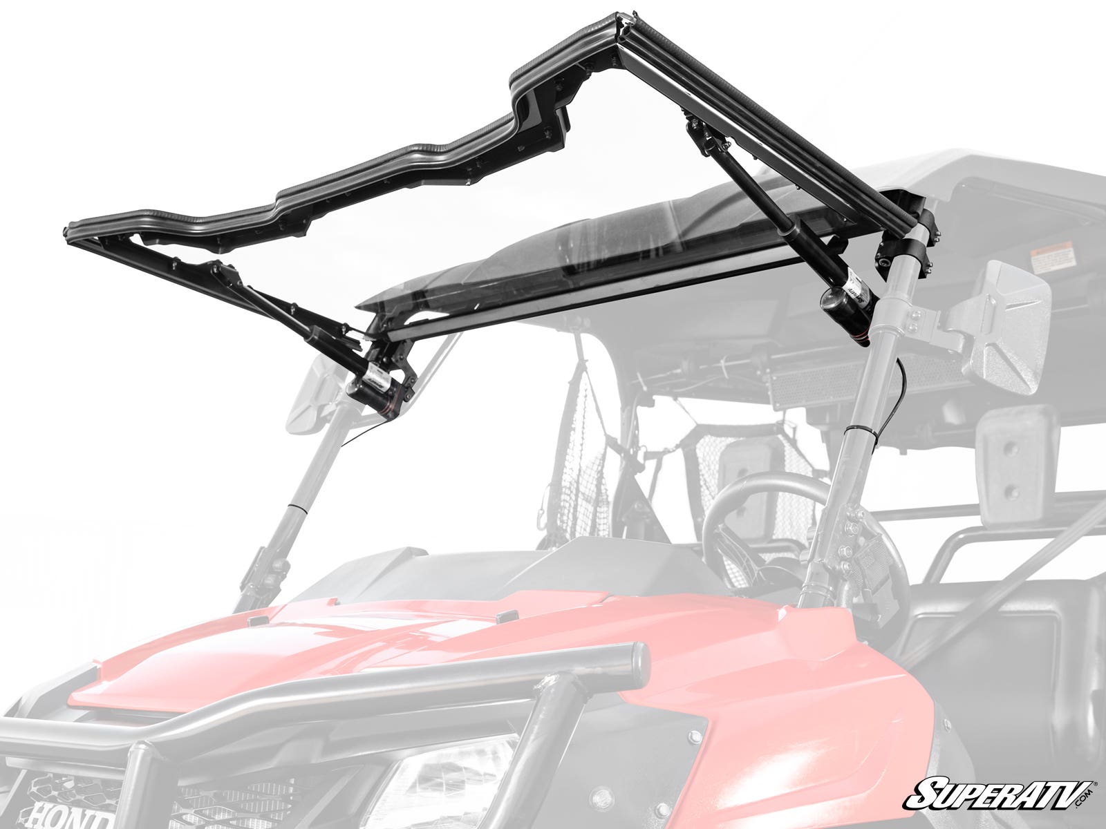 Photo of SuperATV Honda Pioneer 700 MaxDrive Power Flip Windshield by SuperATV - Premium Windshields for UTVs / Side by Sides