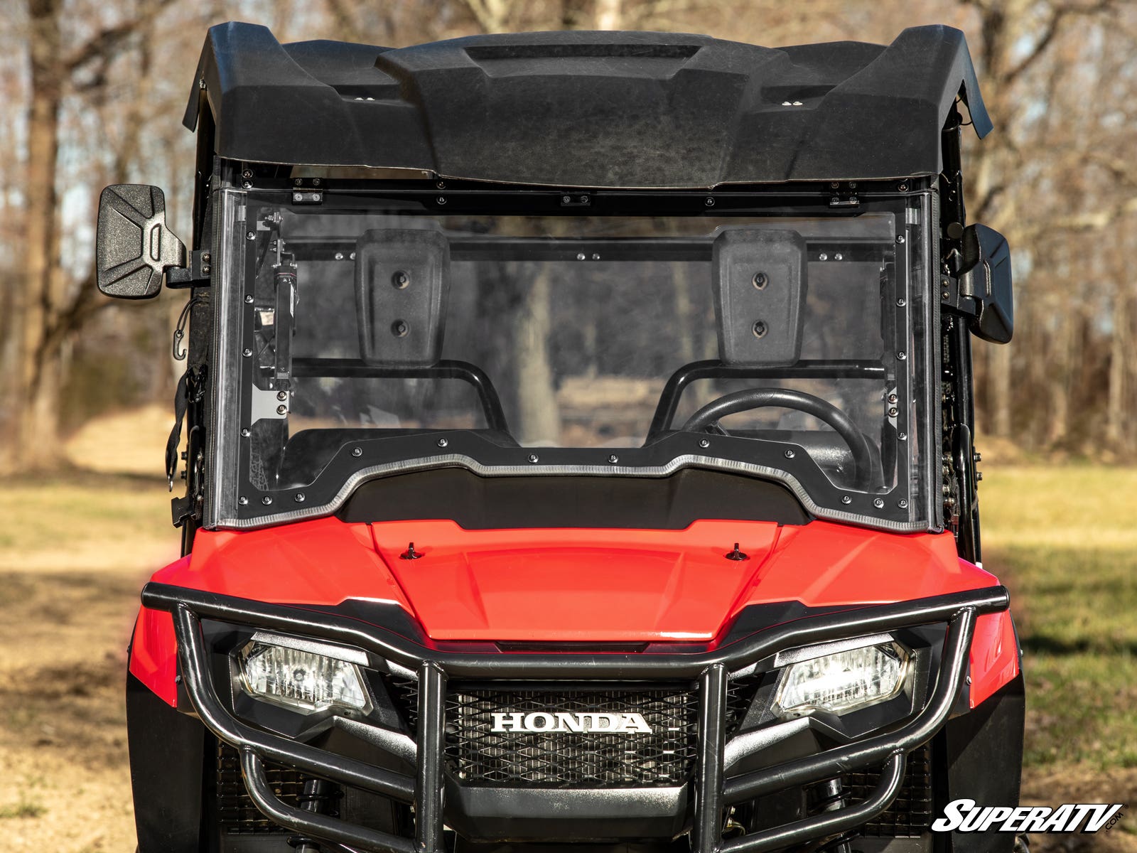 Photo of SuperATV Honda Pioneer 700 MaxDrive Power Flip Windshield by SuperATV - Premium Windshields for UTVs / Side by Sides