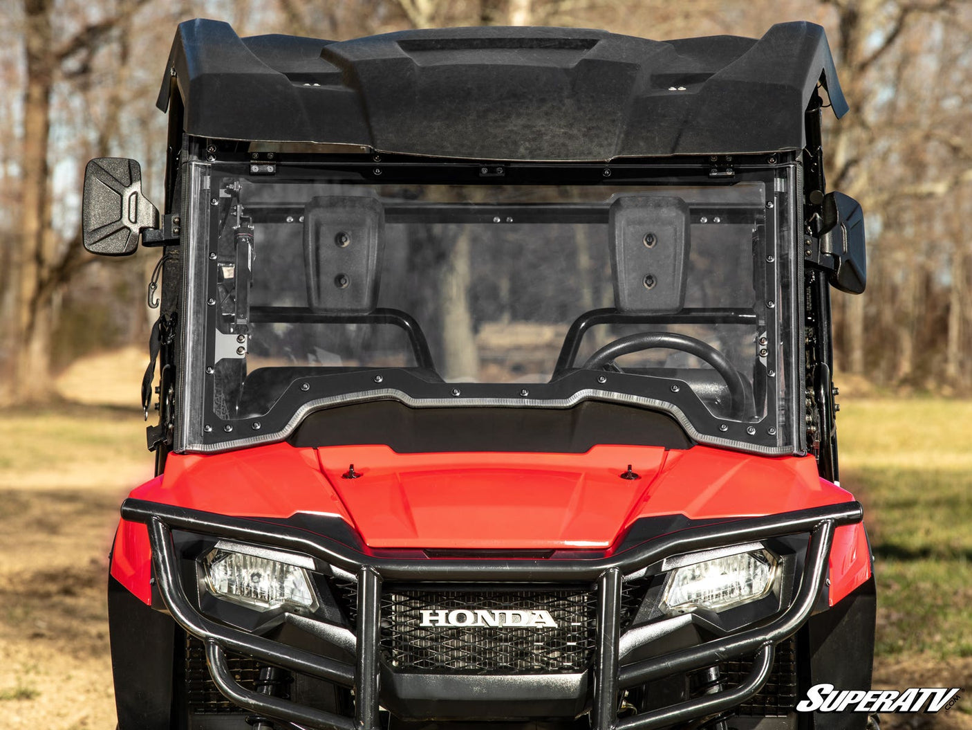Photo of SuperATV Honda Pioneer 700 MaxDrive Power Flip Windshield by SuperATV - Premium Windshields for UTVs / Side by Sides