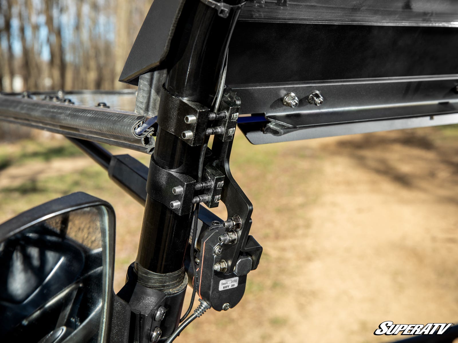 Photo of SuperATV Honda Pioneer 700 MaxDrive Power Flip Windshield by SuperATV - Premium Windshields for UTVs / Side by Sides