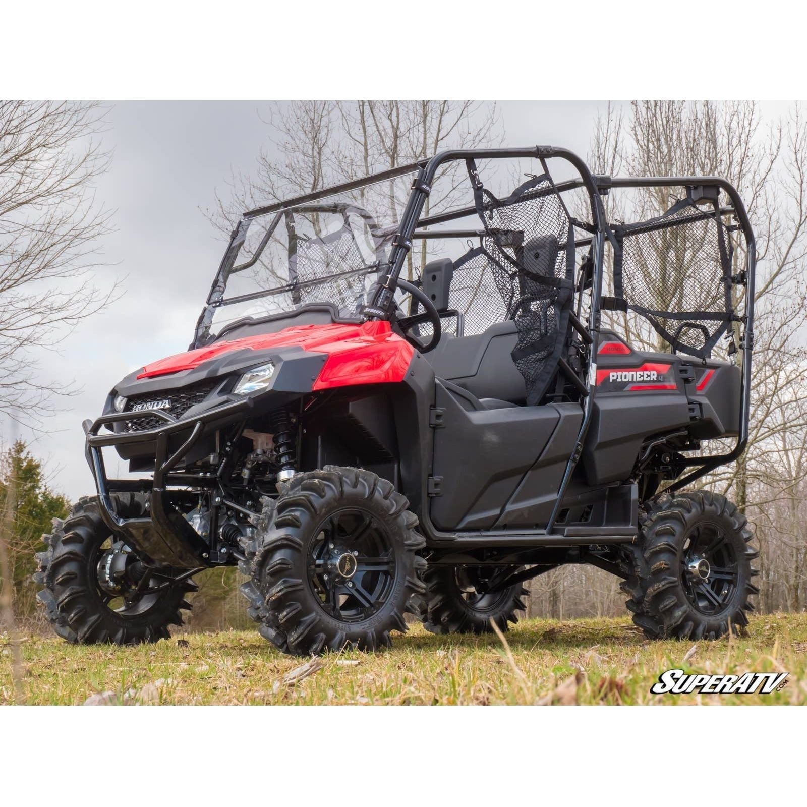 Photo of Honda Pioneer 700 Scratch Resistant Flip Down Windshield by SuperATV - Premium Windshields for UTVs / Side by Sides