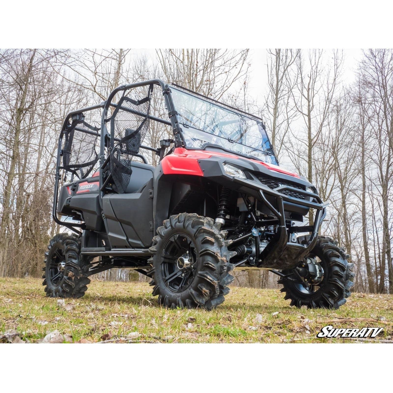 Photo of Honda Pioneer 700 Scratch Resistant Flip Down Windshield by SuperATV - Premium Windshields for UTVs / Side by Sides