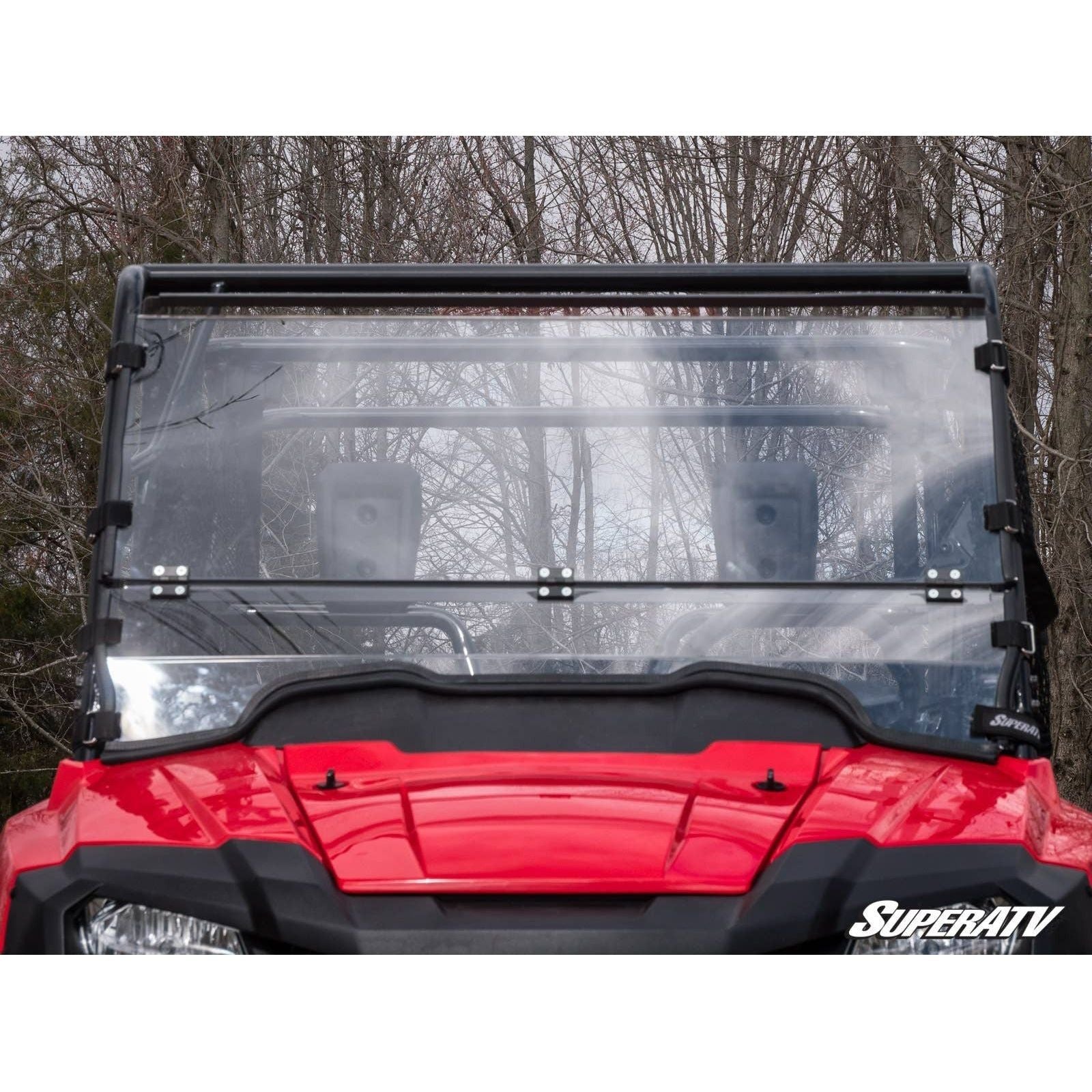 Photo of Honda Pioneer 700 Scratch Resistant Flip Down Windshield by SuperATV - Premium Windshields for UTVs / Side by Sides