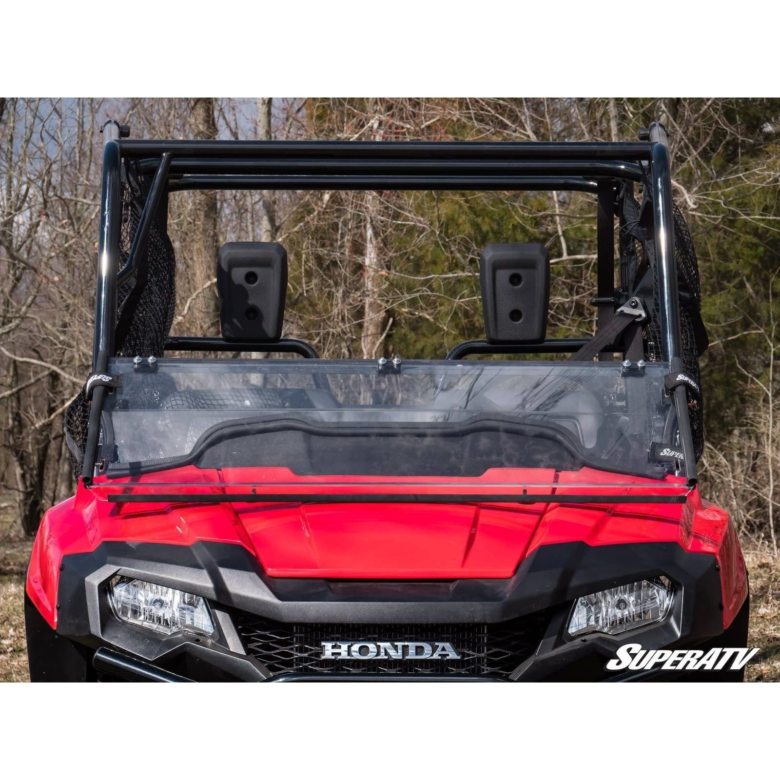 Photo of Honda Pioneer 700 Scratch Resistant Flip Down Windshield by SuperATV - Premium Windshields for UTVs / Side by Sides