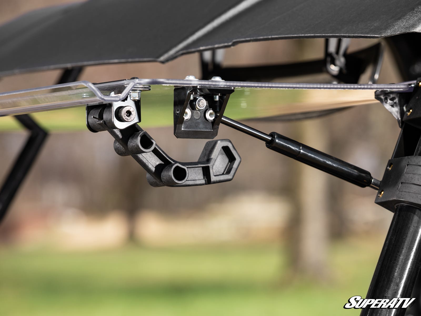 Photo of SuperATV Honda Pioneer 700 Scratch Resistant Flip Windshield by SuperATV - Premium Windshields for UTVs / Side by Sides