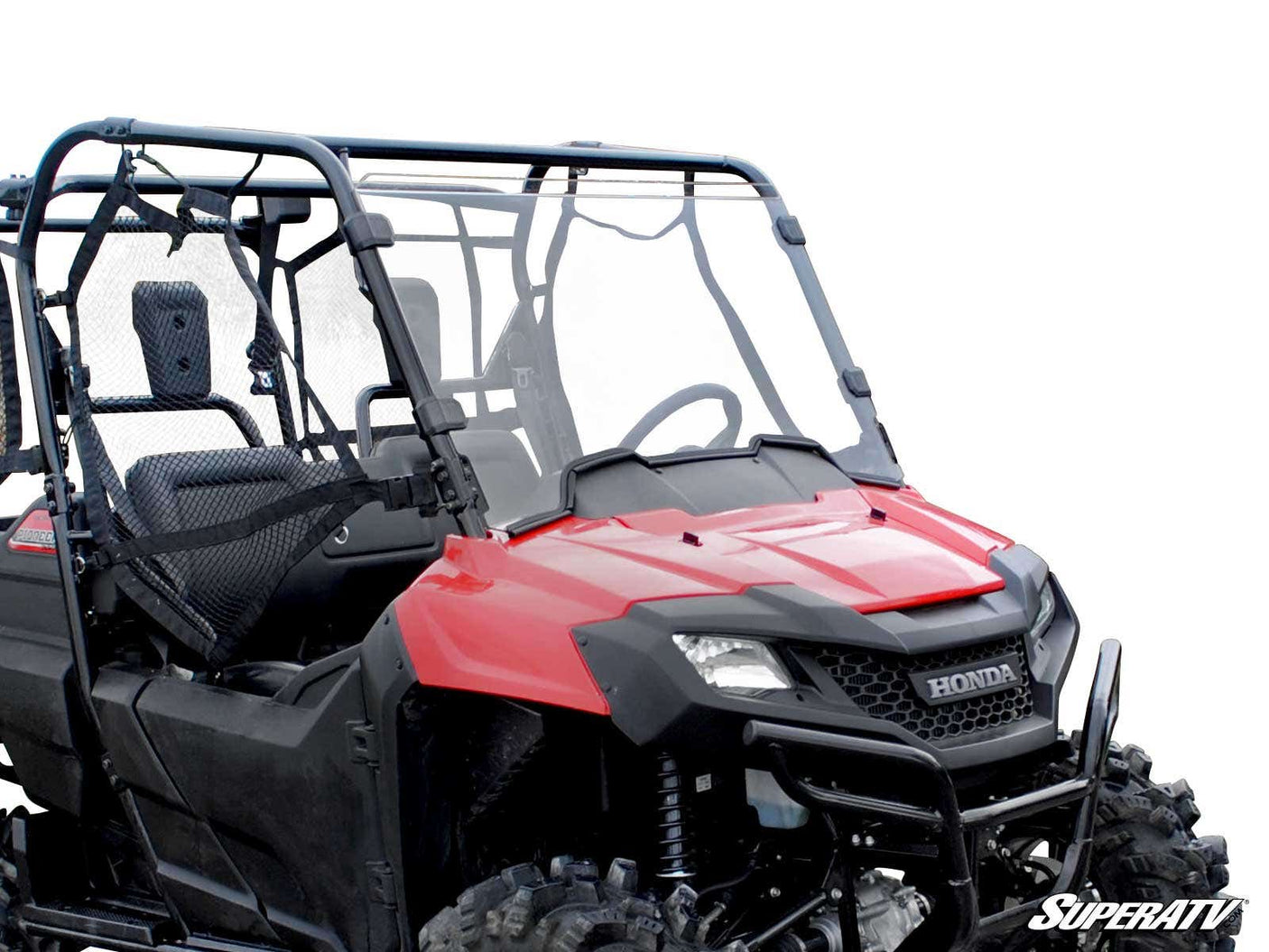 Photo of SuperATV Honda Pioneer 700 Windshield—Scratch Resistant by SuperATV - Premium Windshields for UTVs / Side by Sides