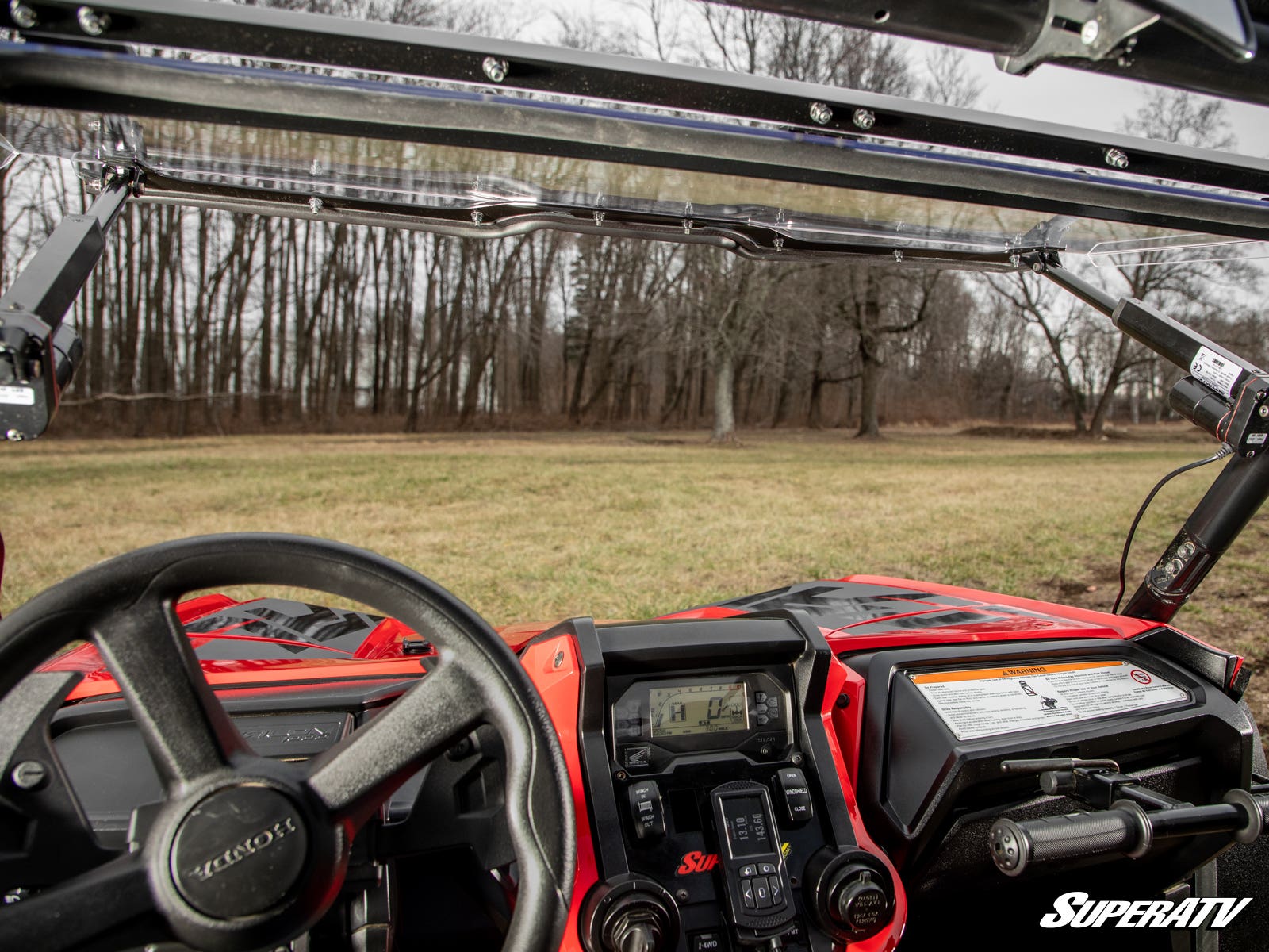 Photo of SuperATV Honda Talon 1000 MaxDrive Power Flip Windshield by SuperATV - Premium Windshields for UTVs / Side by Sides