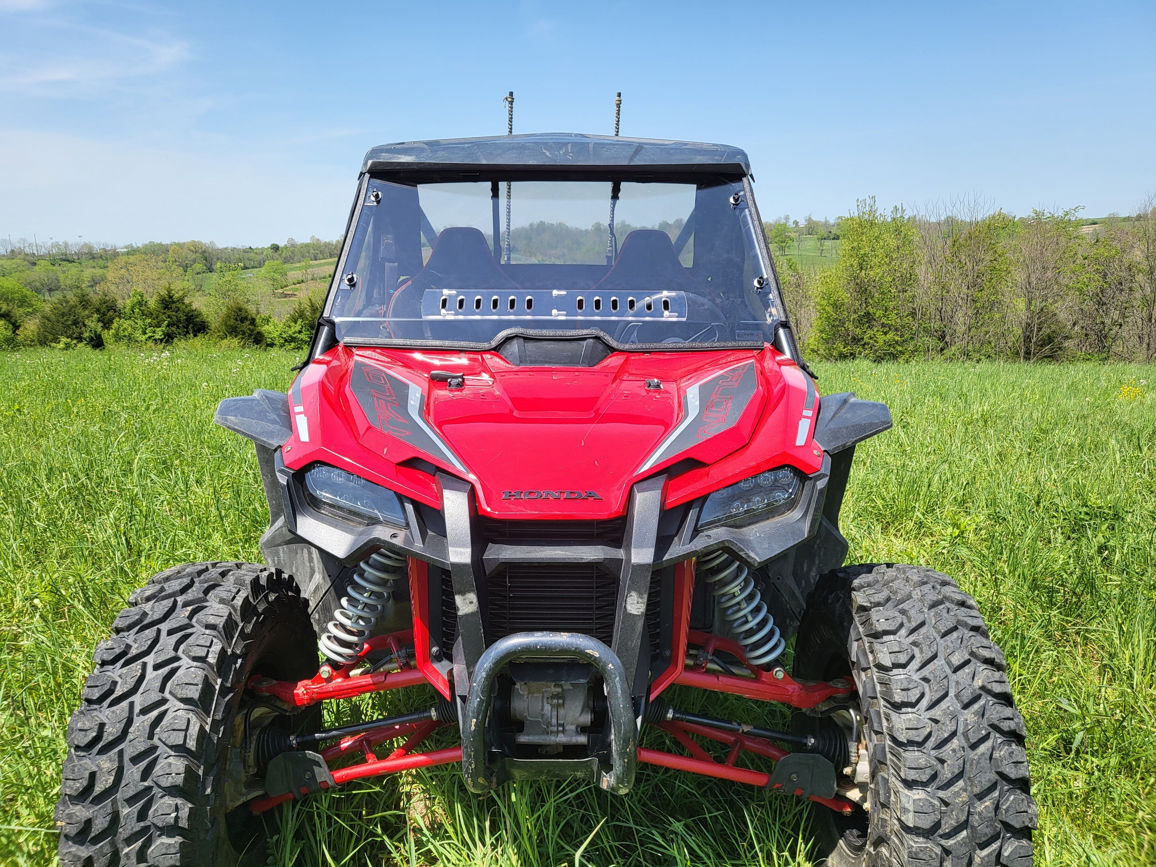 Photo of Honda Talon 2-Seater - 1 Pc Windshield w/Vent, Clamp, and Hard Coat Options by 3 Star UTV - Premium Windshields for UTVs / Side by Sides