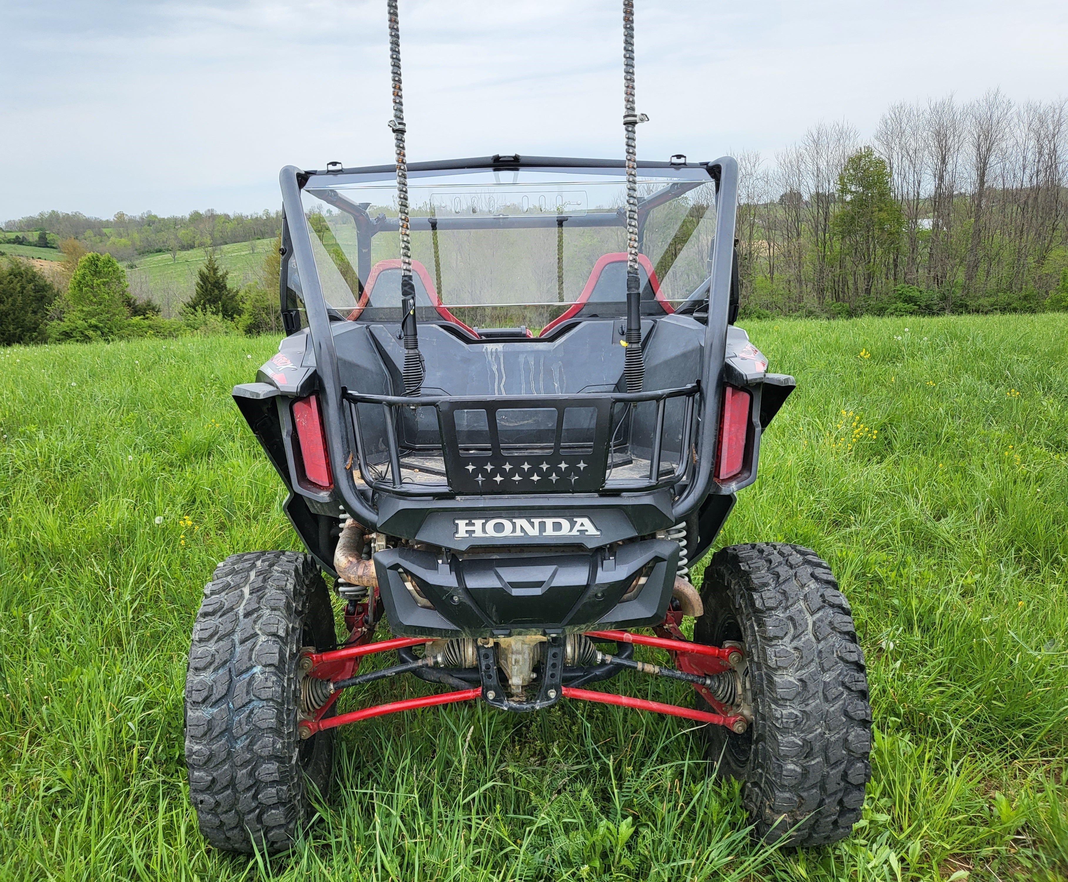 Photo of Honda Talon 2-Seater - 1-Pc Lexan Back Panel w/Vent Option by 3 Star UTV - Premium Windshields for UTVs / Side by Sides