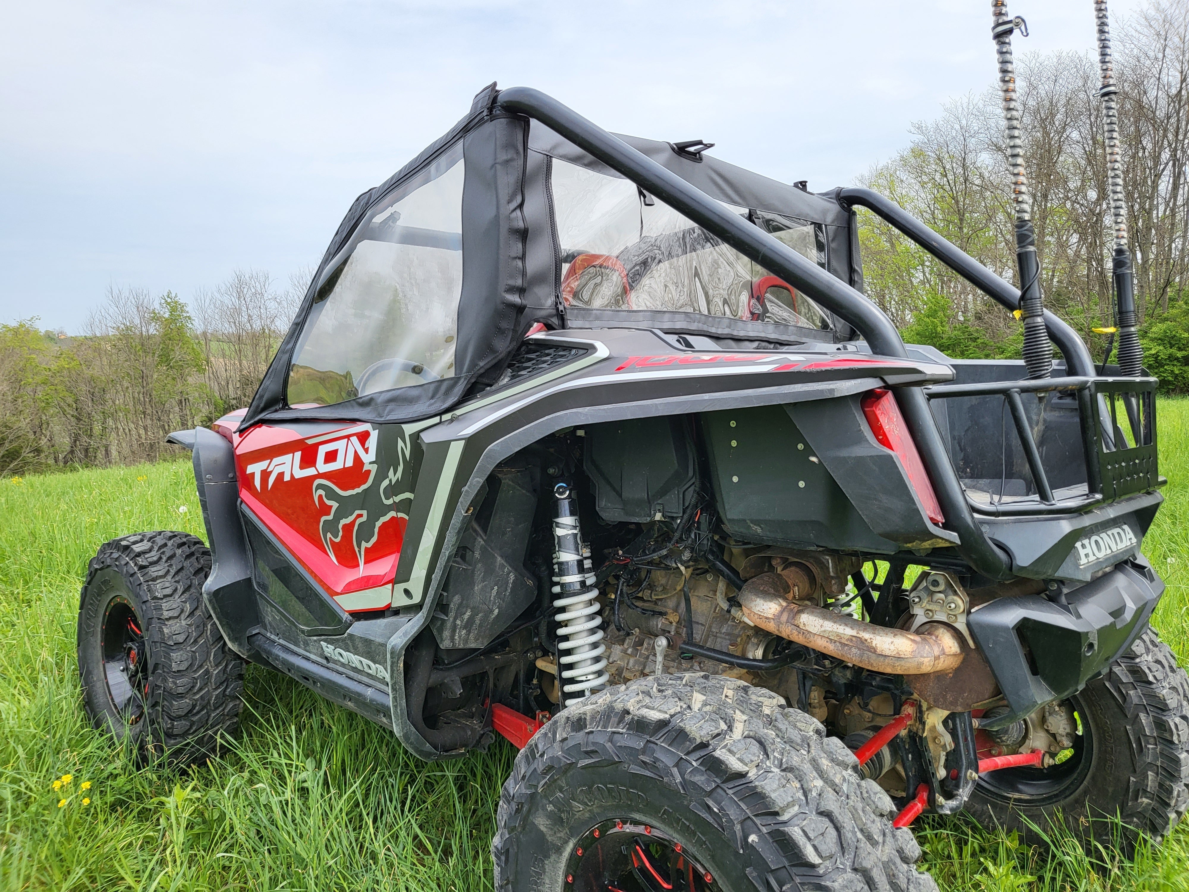 Photo of Honda Talon 2-Seater - Upper Doors/Rear Panel Combo by 3 Star UTV - Premium Enclosures for UTVs / Side by Sides