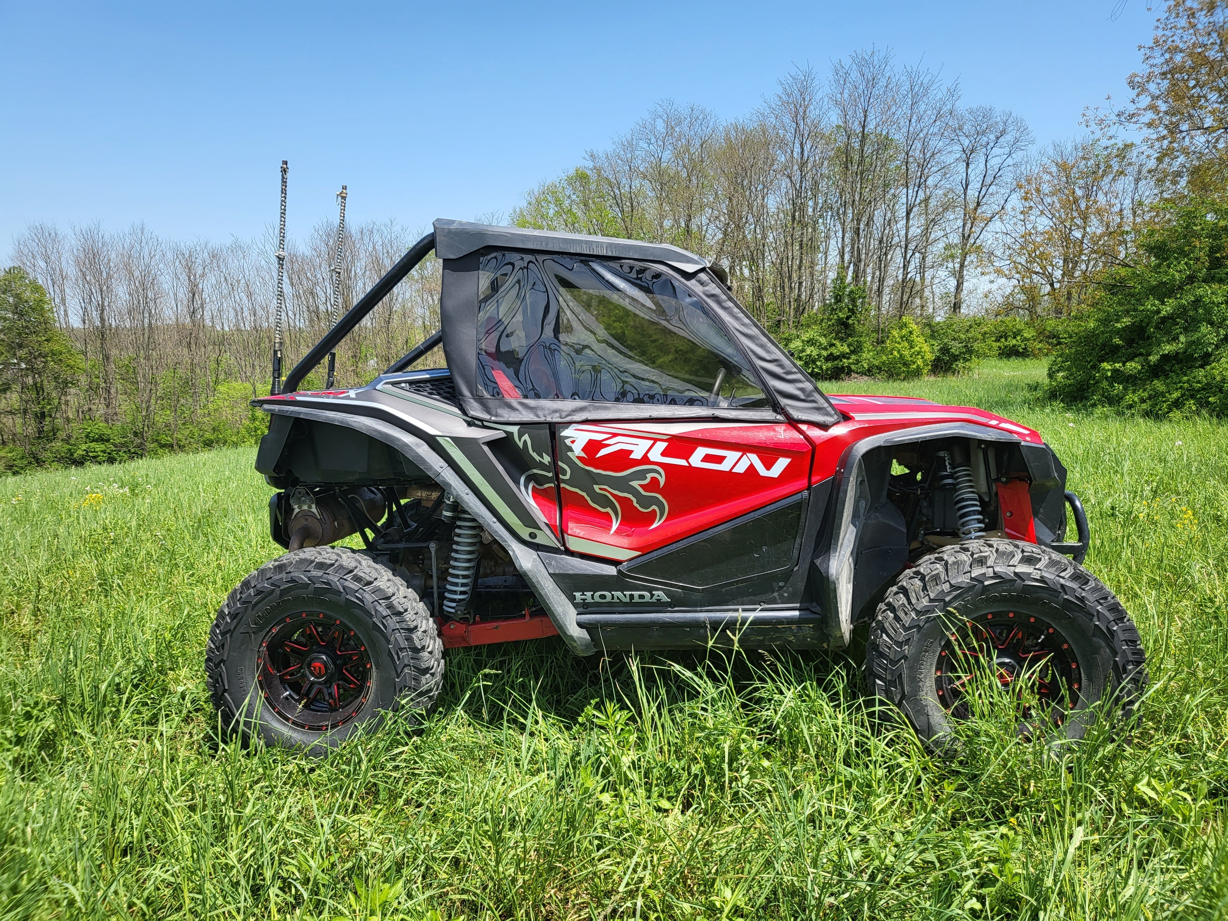 Photo of Honda Talon 2-Seater - Upper Doors/Rear Panel Combo by 3 Star UTV - Premium Enclosures for UTVs / Side by Sides