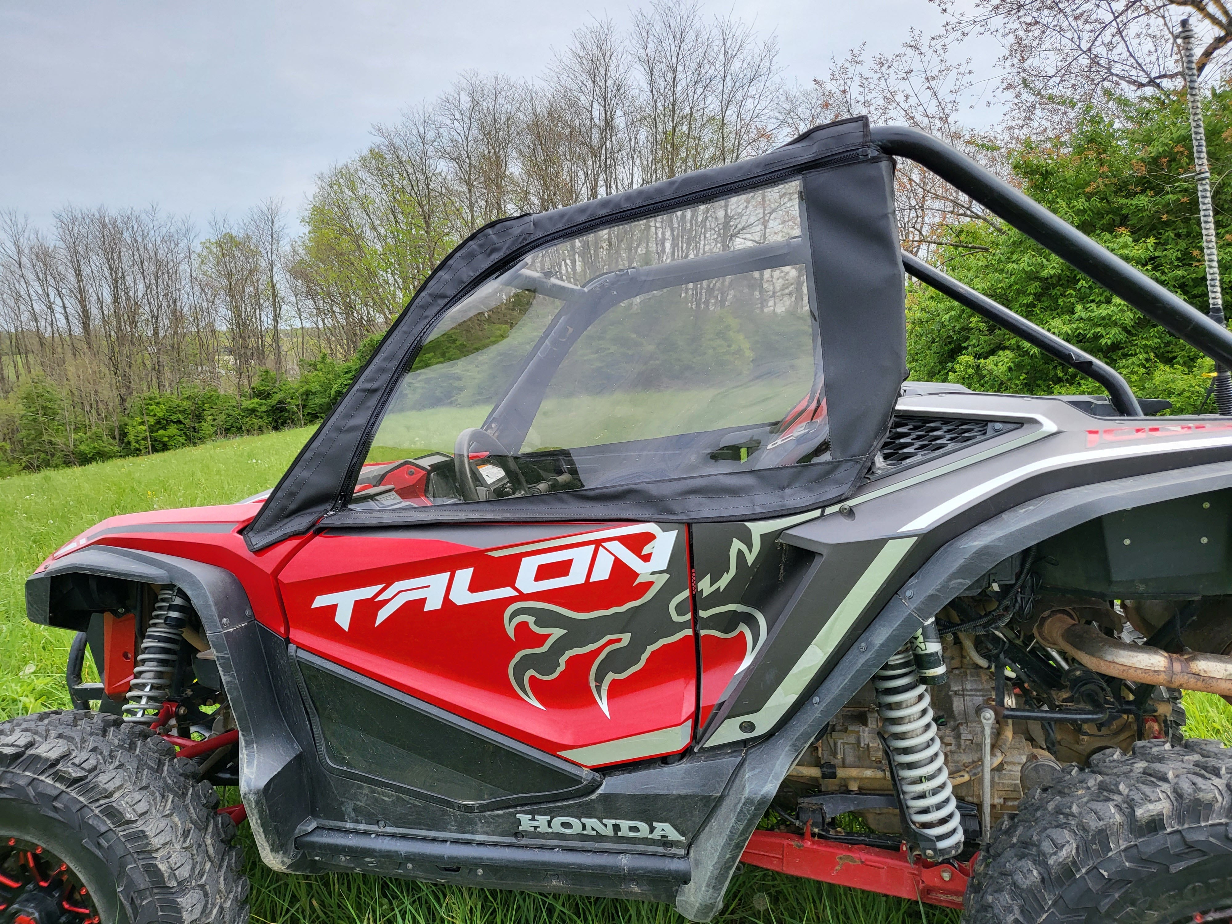 Photo of Honda Talon 2-Seater - Upper Doors/Rear Panel Combo by 3 Star UTV - Premium Enclosures for UTVs / Side by Sides