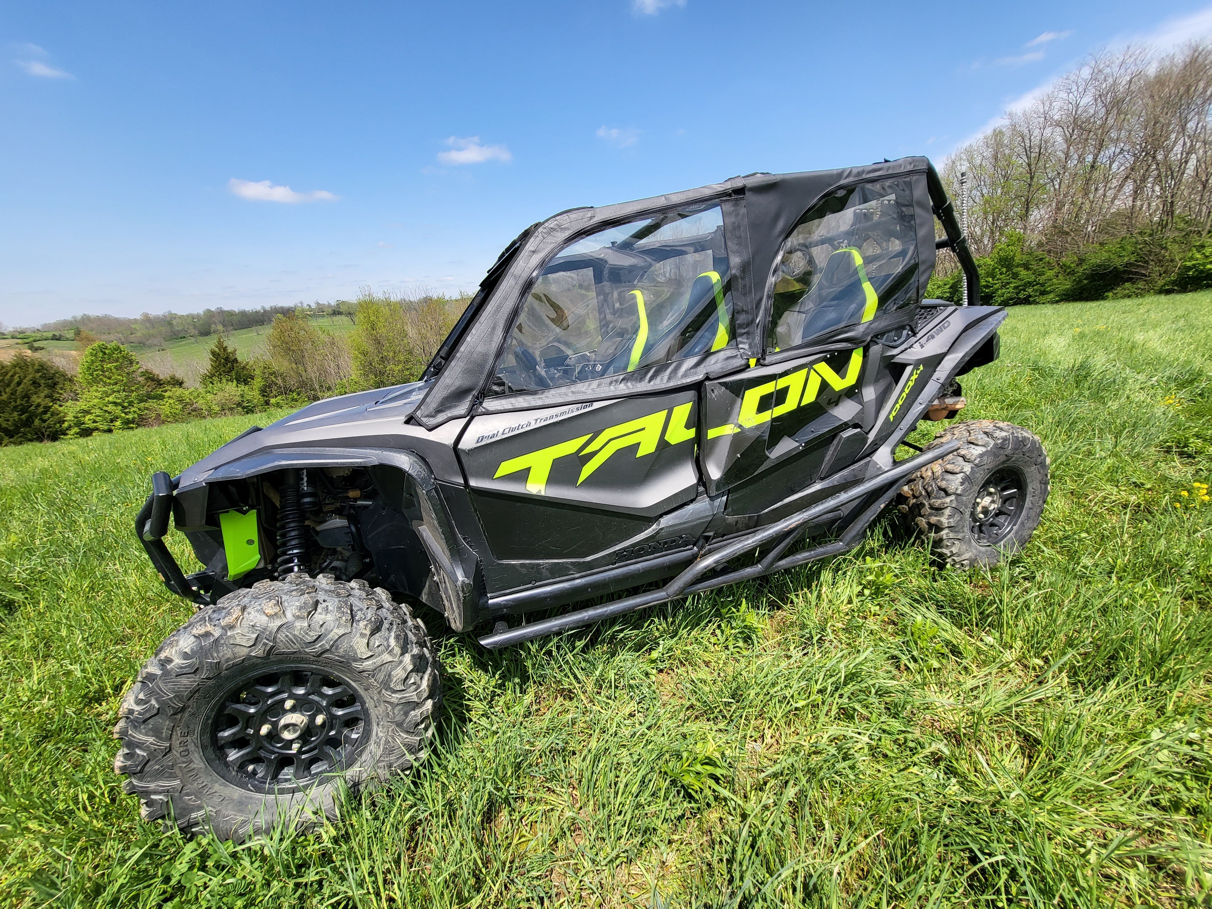 Photo of Honda Talon 4-Seater - Upper Doors/Rear Window Combo by 3 Star UTV - Premium Enclosures for UTVs / Side by Sides