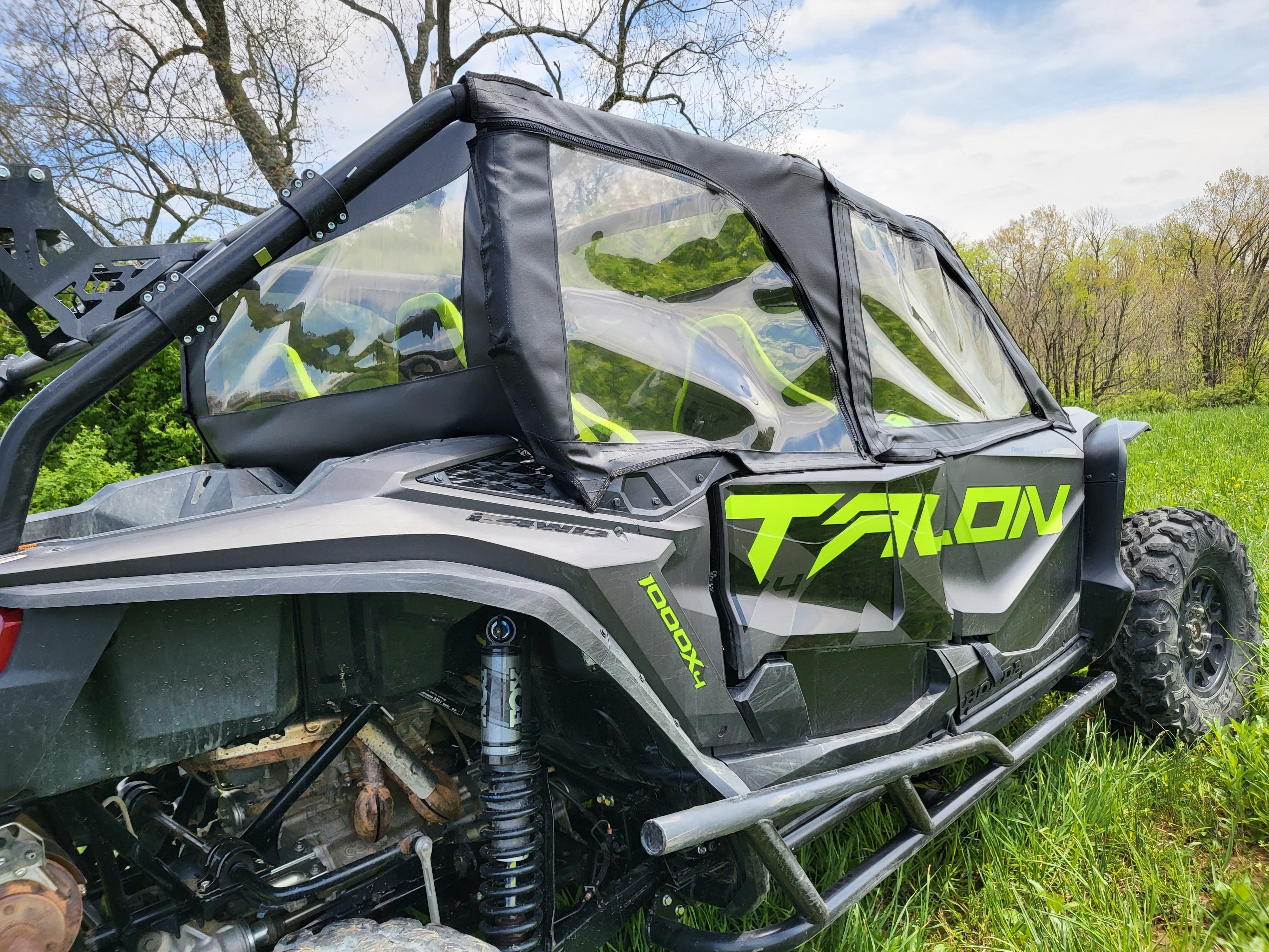 Photo of Honda Talon 4-Seater - Upper Doors/Rear Window Combo by 3 Star UTV - Premium Enclosures for UTVs / Side by Sides