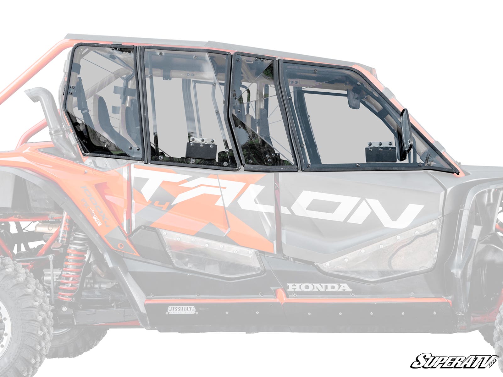 Photo of SuperATV Honda Talon 1000-4 Hard Cab Enclosure Upper Doors by SuperATV - Premium Cab Enclosures for UTVs / Side by Sides