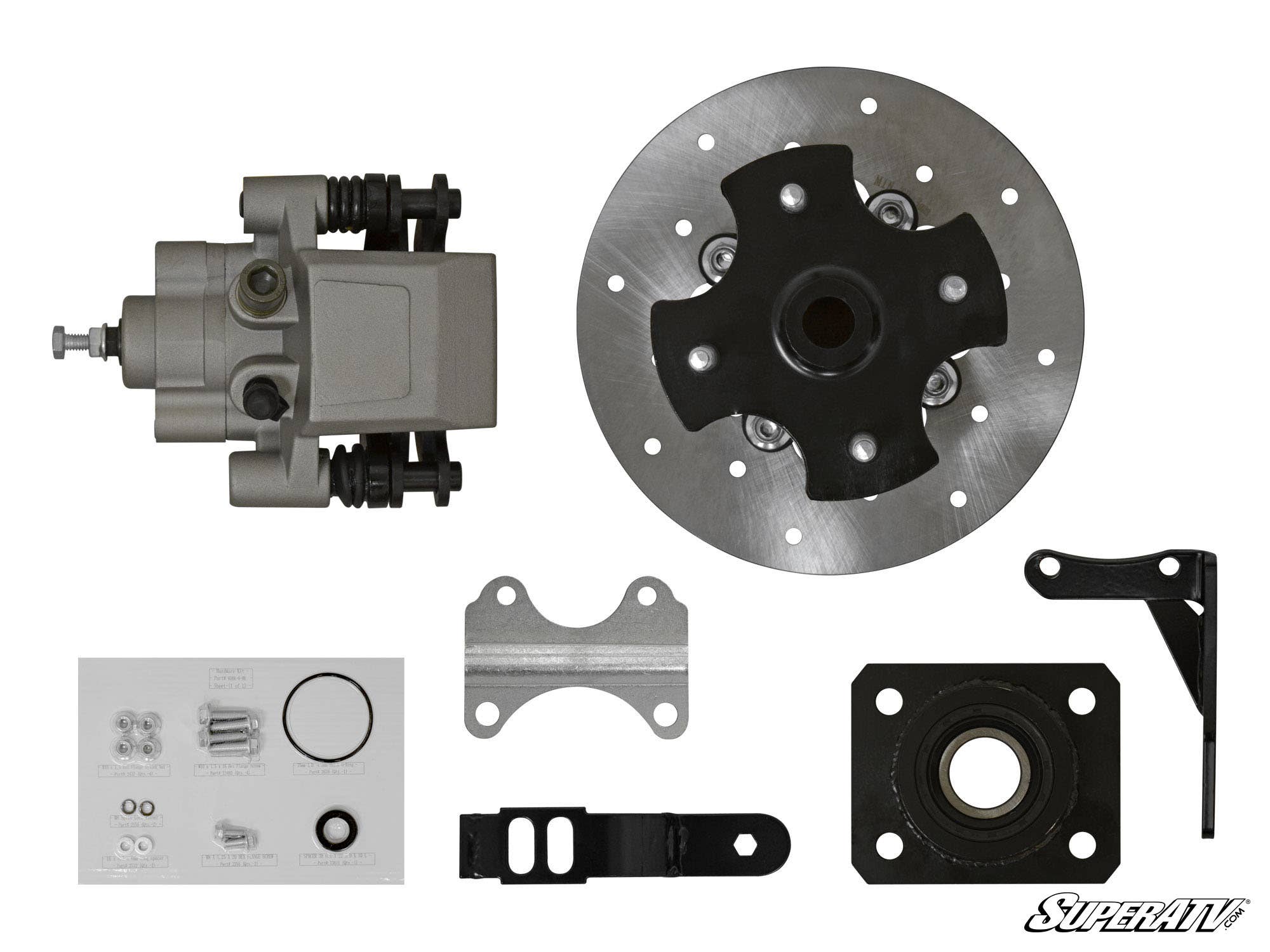 Photo of SuperATV Honda Utility ATV Rear Disc Brake Kit by SuperATV - Premium Brake Pads & Rotors for UTVs / Side by Sides