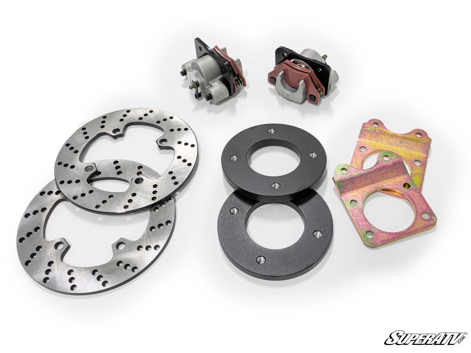 Photo of SuperATV Honda Rubicon Front Disc Brake Kit by SuperATV - Premium Brake Pads & Rotors for UTVs / Side by Sides