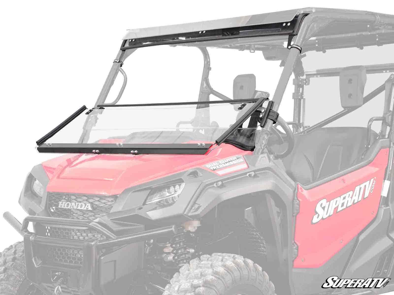 Photo of SuperATV Honda Pioneer 1000 Scratch-Resistant 3-in-1 Windshield by SuperATV - Premium Windshields for UTVs / Side by Sides