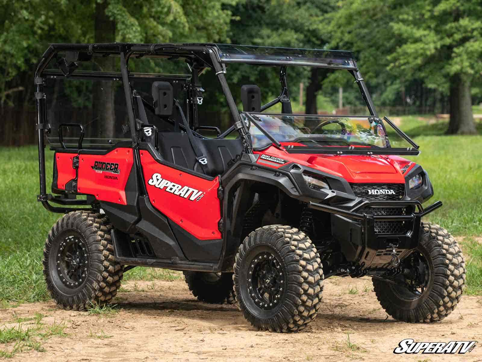 Photo of SuperATV Honda Pioneer 1000 Scratch-Resistant 3-in-1 Windshield by SuperATV - Premium Windshields for UTVs / Side by Sides