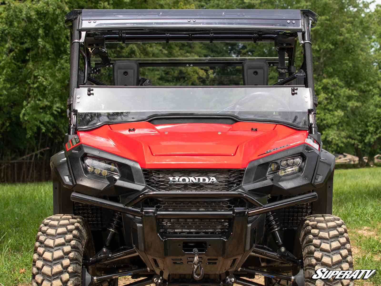 Photo of SuperATV Honda Pioneer 1000 Scratch-Resistant 3-in-1 Windshield by SuperATV - Premium Windshields for UTVs / Side by Sides