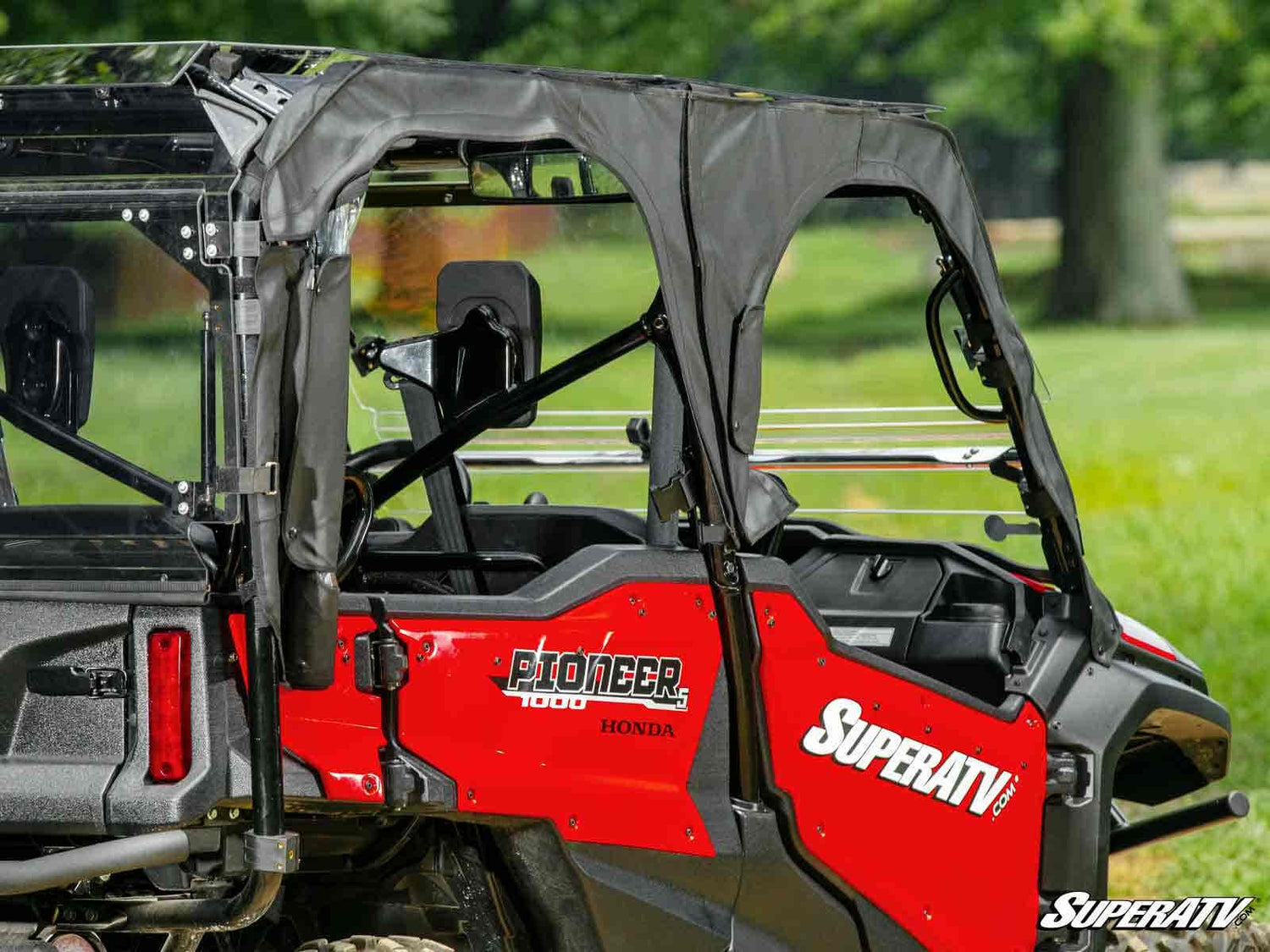 Photo of SuperATV Honda Pioneer 1000-5 Primal Soft Cab Enclosure Upper Doors by SuperATV - Premium Cab Enclosures for UTVs / Side by Sides