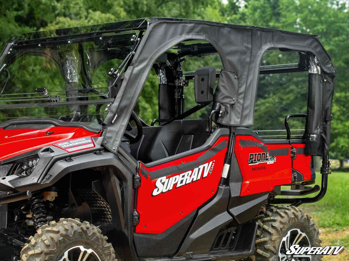 Photo of SuperATV Honda Pioneer 1000-5 Primal Soft Cab Enclosure Upper Doors by SuperATV - Premium Cab Enclosures for UTVs / Side by Sides