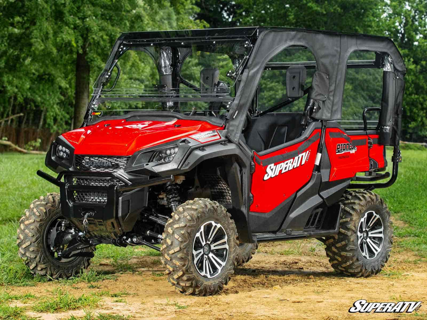 Photo of SuperATV Honda Pioneer 1000-5 Primal Soft Cab Enclosure Upper Doors by SuperATV - Premium Cab Enclosures for UTVs / Side by Sides