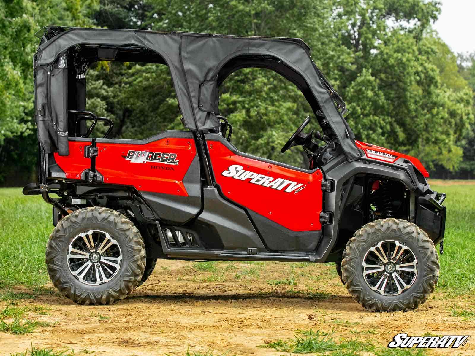Photo of SuperATV Honda Pioneer 1000-5 Primal Soft Cab Enclosure Upper Doors by SuperATV - Premium Cab Enclosures for UTVs / Side by Sides