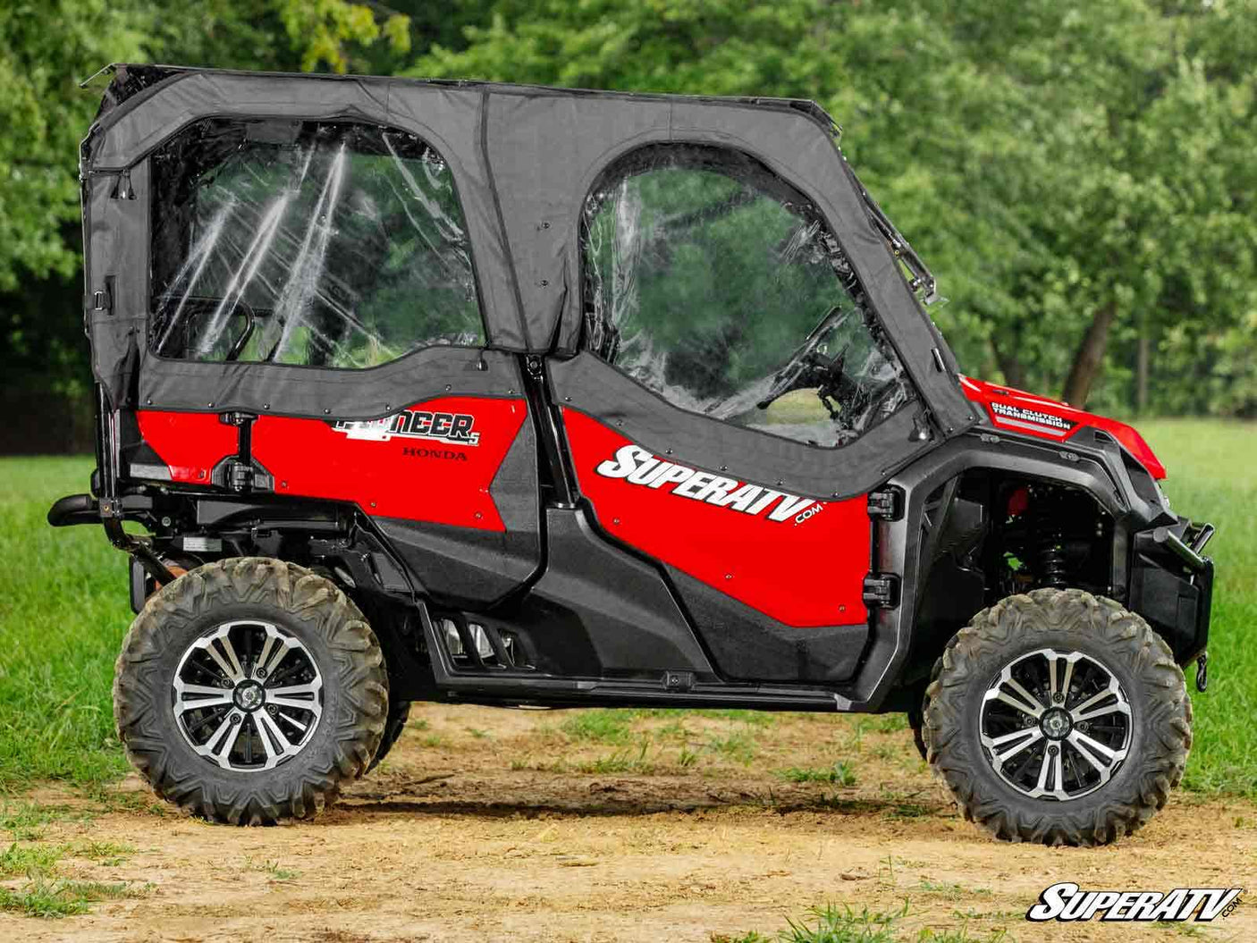 Photo of SuperATV Honda Pioneer 1000-5 Primal Soft Cab Enclosure Upper Doors by SuperATV - Premium Cab Enclosures for UTVs / Side by Sides