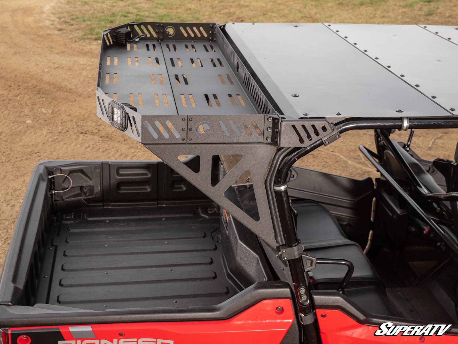Photo of SuperATV Honda Pioneer 1000-6 Bed Rack Echo by SuperATV - Premium Mounts for UTVs / Side by Sides