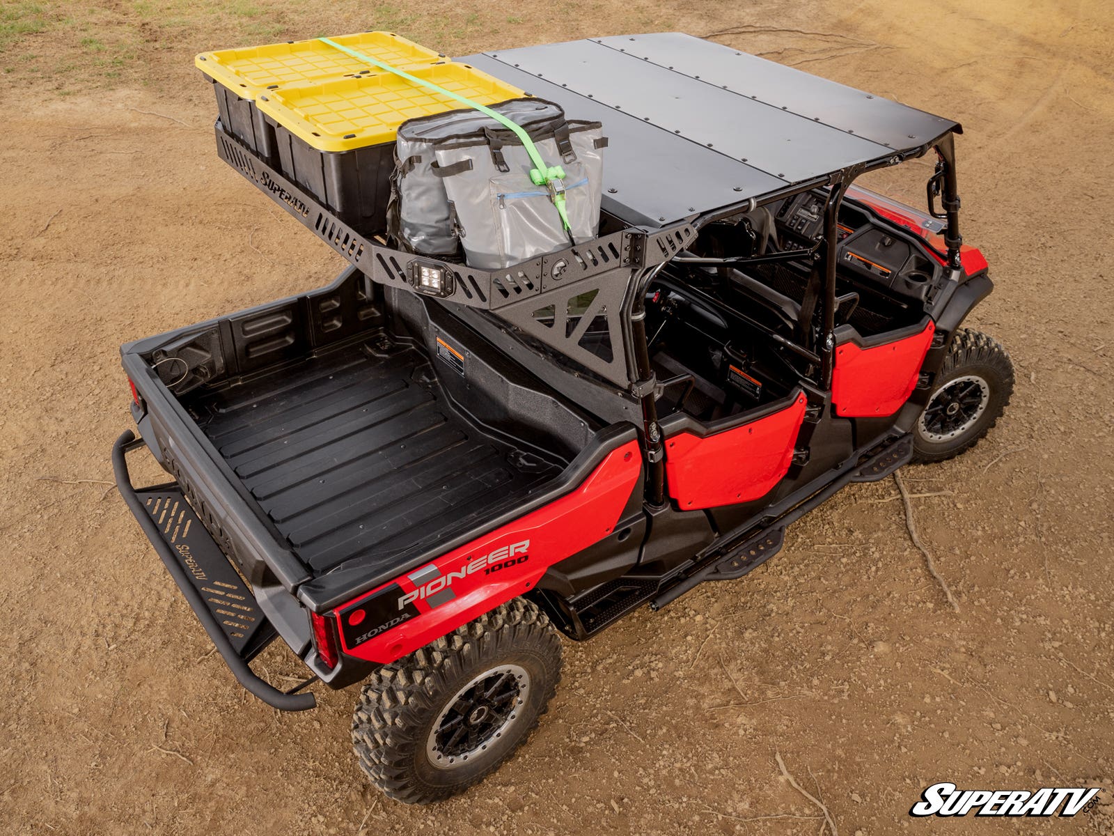 Photo of SuperATV Honda Pioneer 1000-6 Bed Rack Echo by SuperATV - Premium Mounts for UTVs / Side by Sides