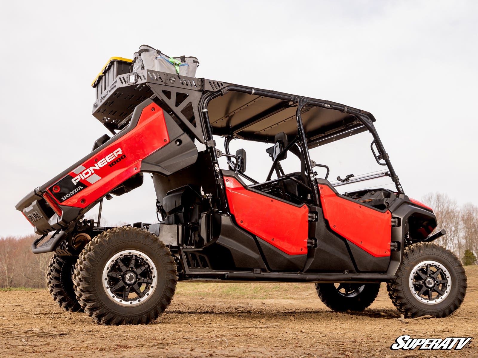 Photo of SuperATV Honda Pioneer 1000-6 Bed Rack Echo by SuperATV - Premium Mounts for UTVs / Side by Sides