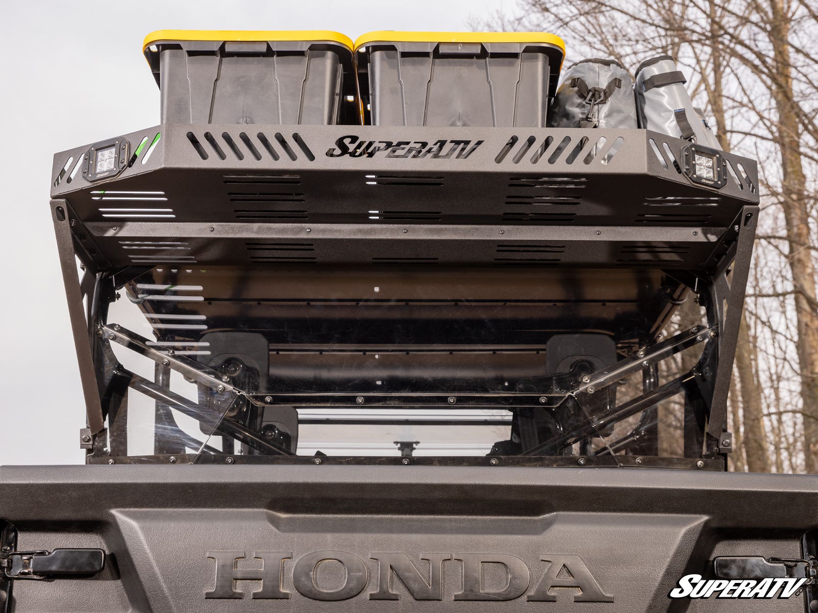 Photo of SuperATV Honda Pioneer 1000-6 Bed Rack Echo by SuperATV - Premium Mounts for UTVs / Side by Sides