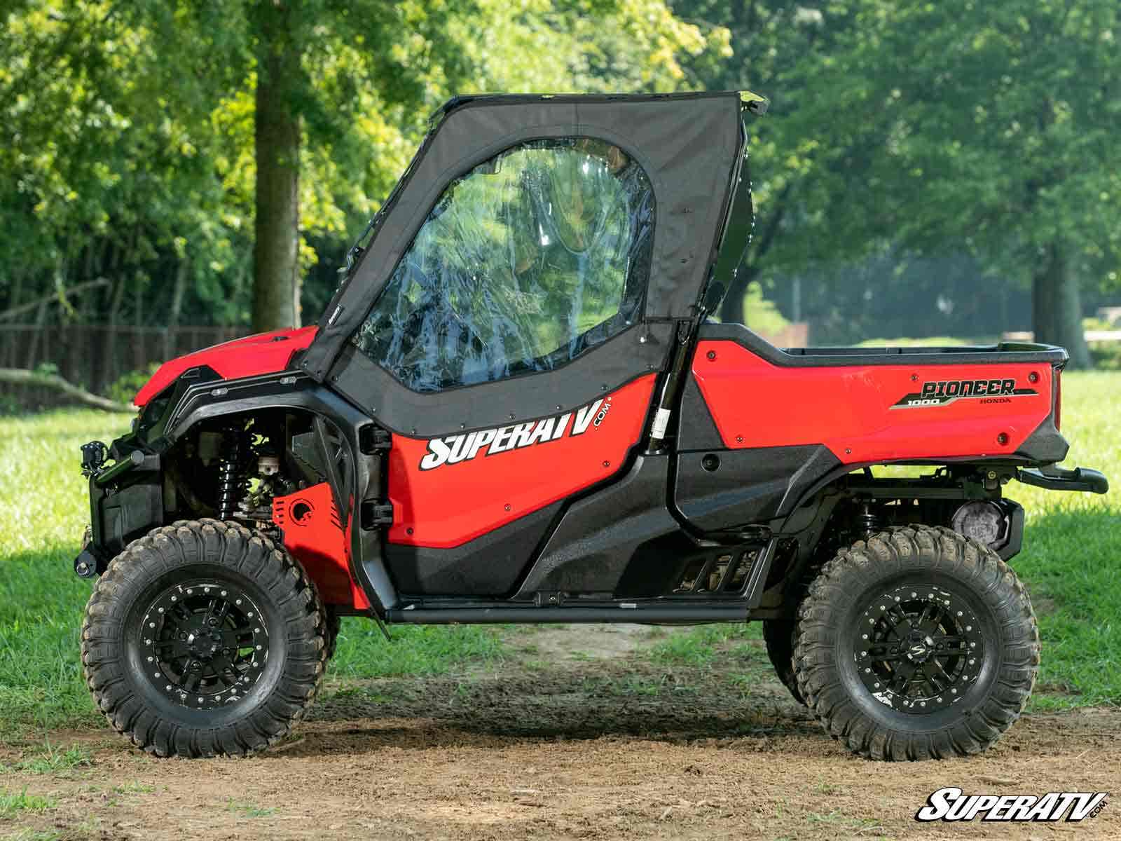 Photo of SuperATV Honda Pioneer 1000 Primal Soft Cab Enclosure Upper Doors by SuperATV - Premium Cab Enclosures for UTVs / Side by Sides