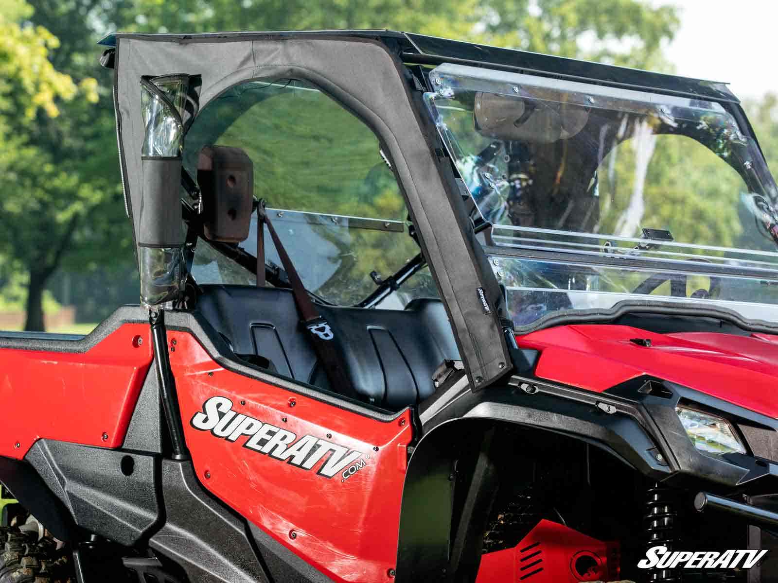 Photo of SuperATV Honda Pioneer 1000 Primal Soft Cab Enclosure Upper Doors by SuperATV - Premium Cab Enclosures for UTVs / Side by Sides